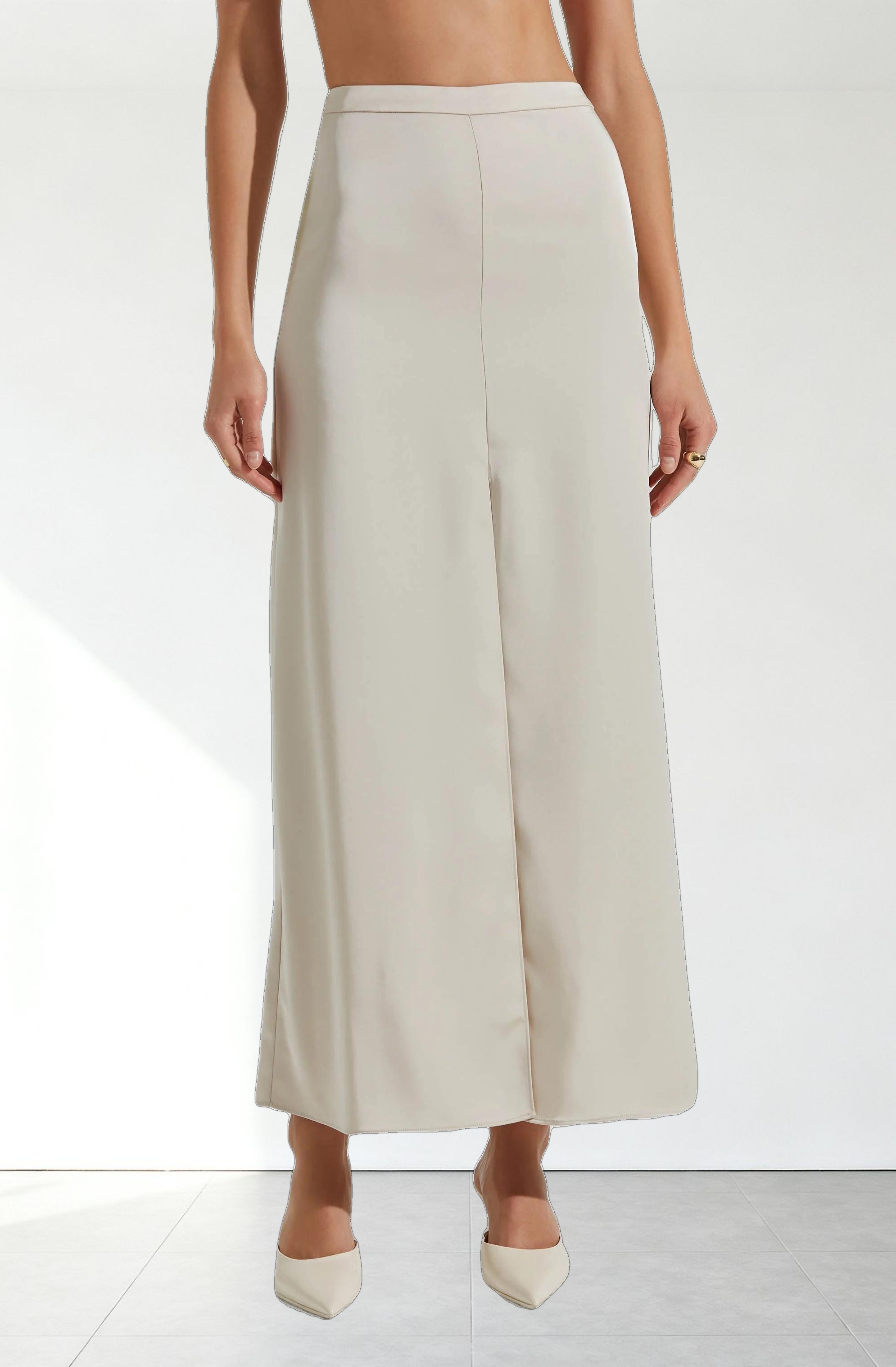 Vitella Satin Maxi Skirt