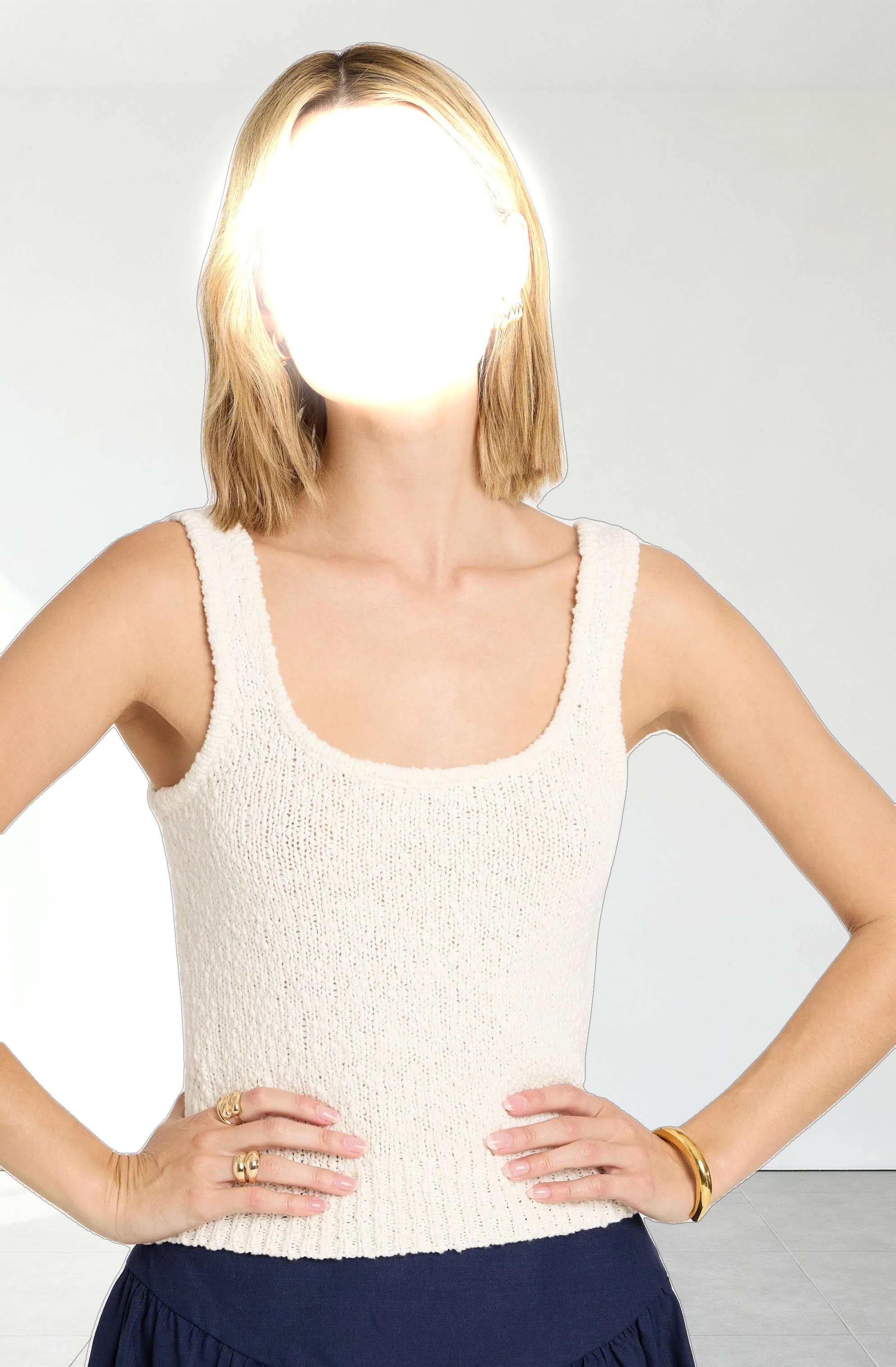 Virgo Textured Sweater Tank
