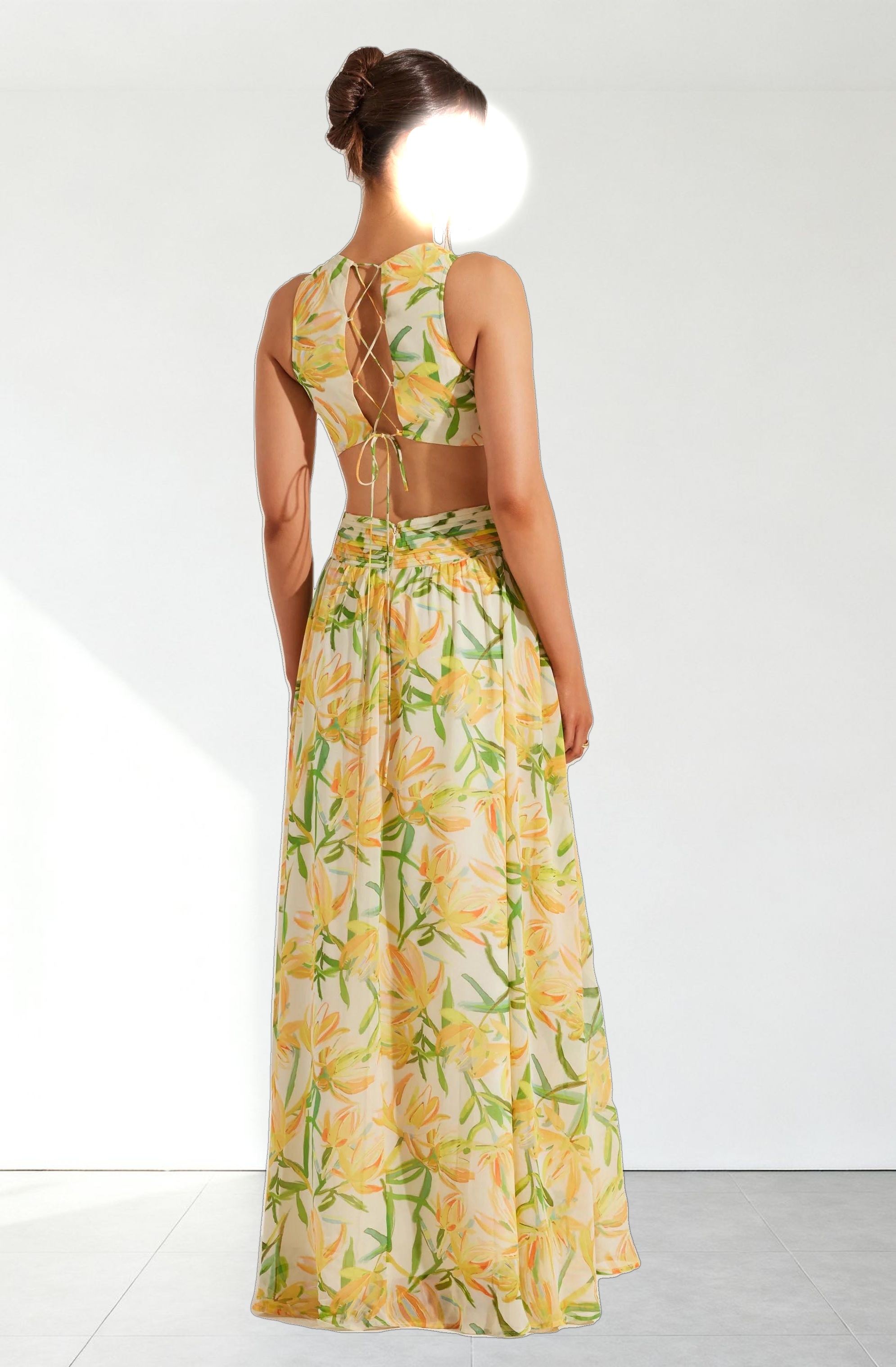 Noya Floral Cutout Maxi Dress