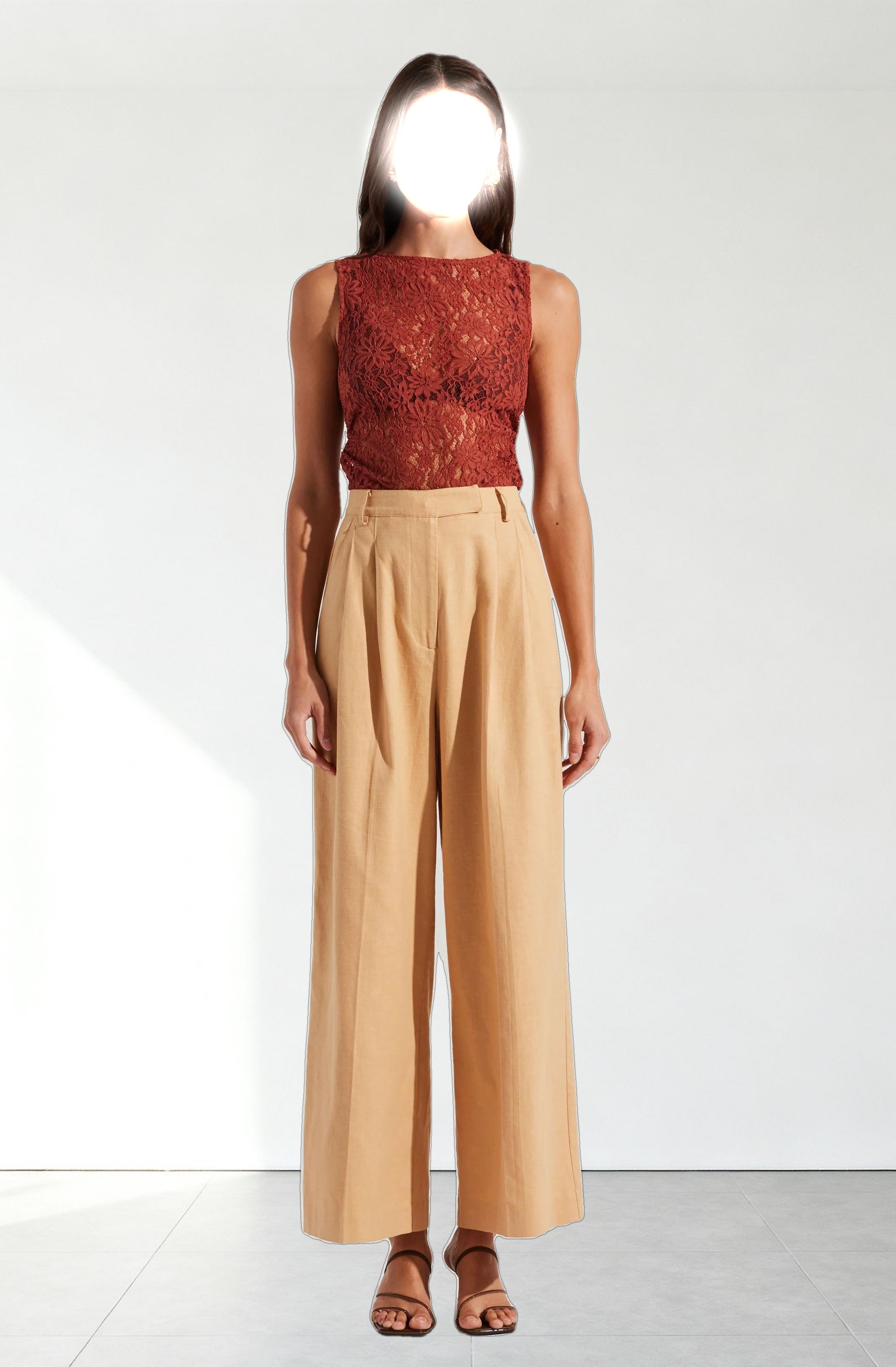 Kairi Lace High Neck Top