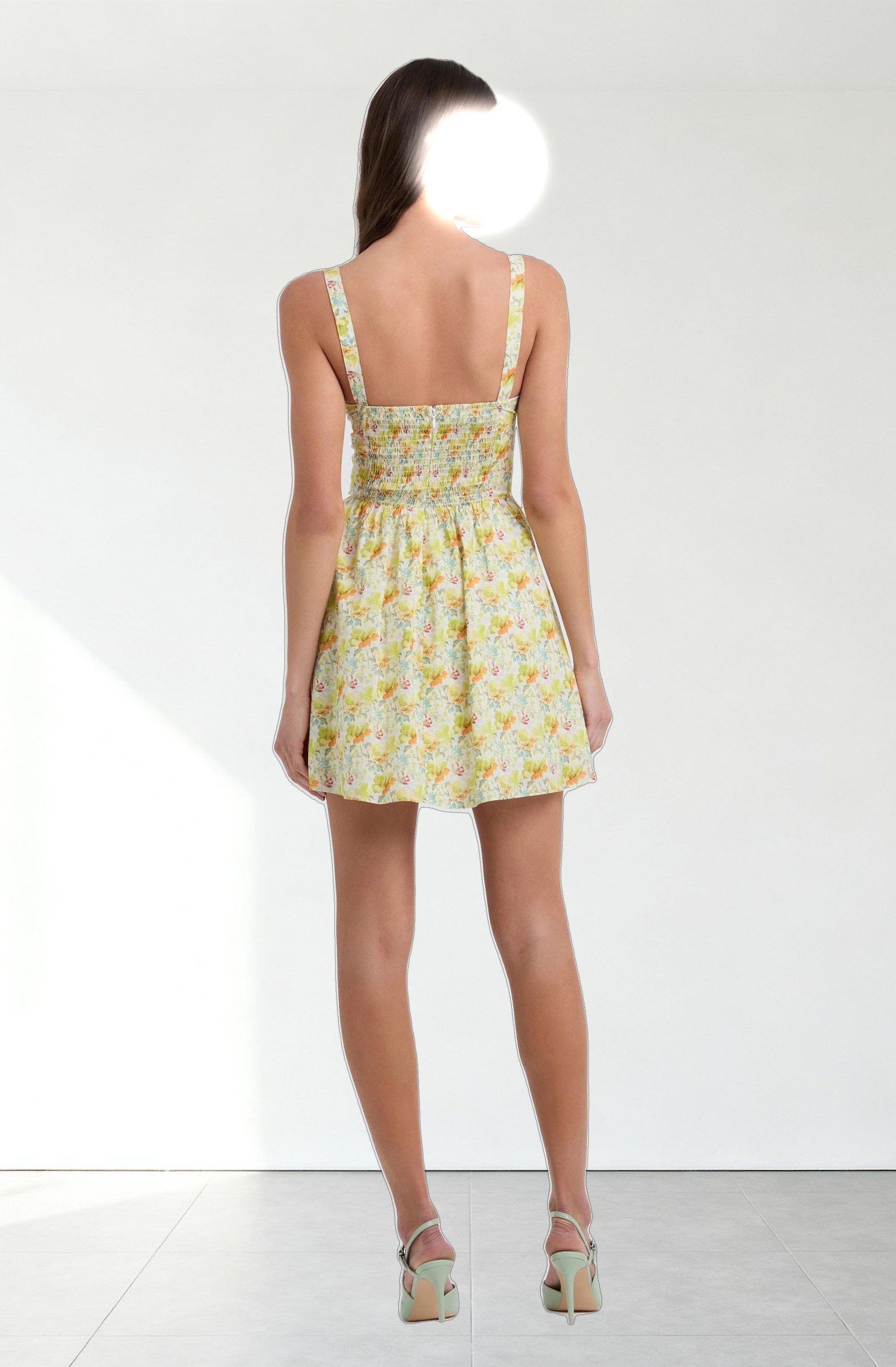 Floral Milkmaid Mini Dress