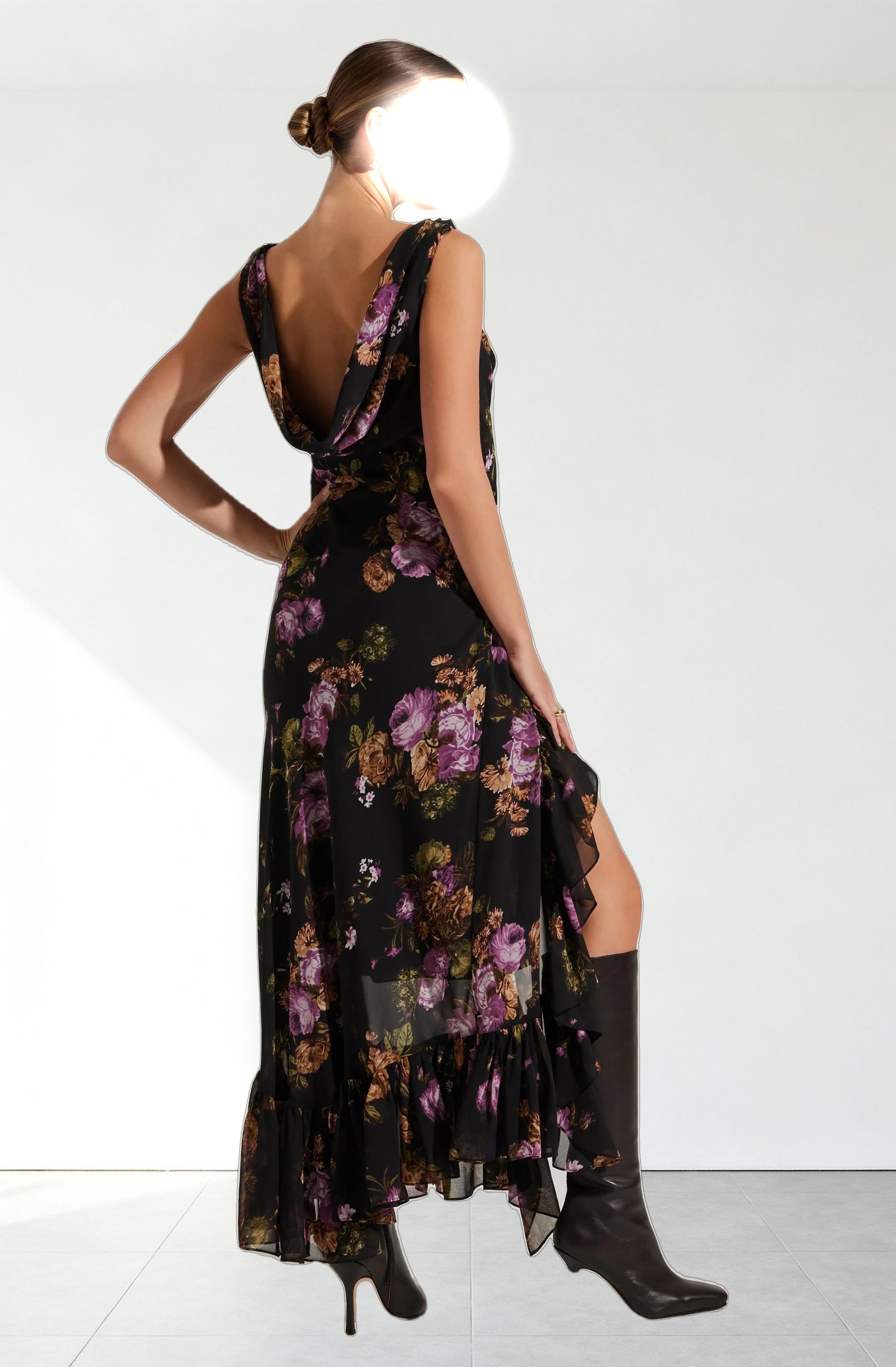 Cecilia Cowl Neck Maxi Dress