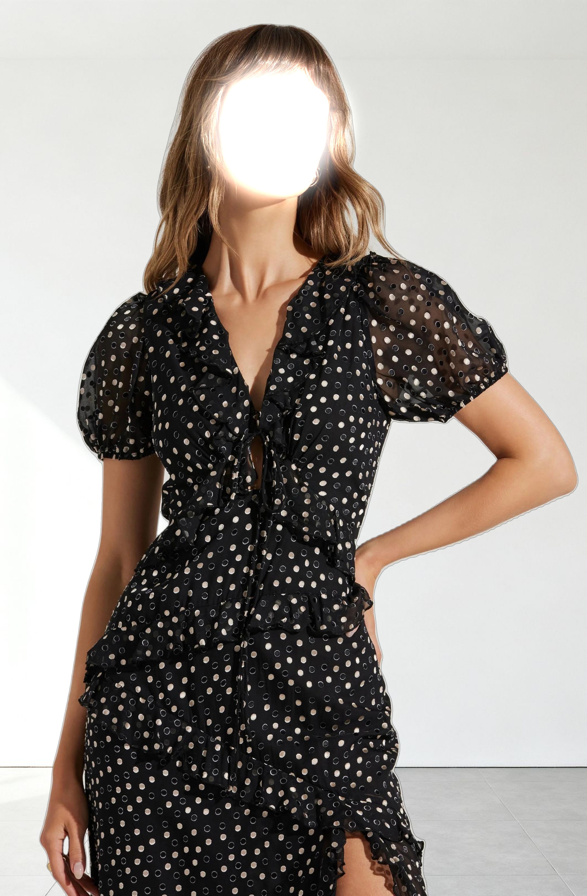 Bennet Polka Dot Midi Dress