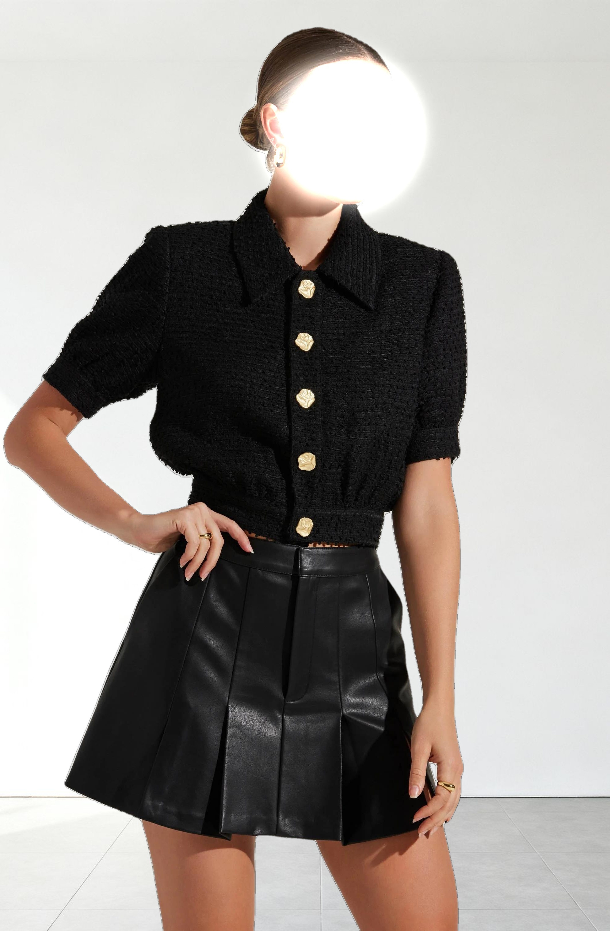 Bronwyn Puff Sleeve Tweed Jacket