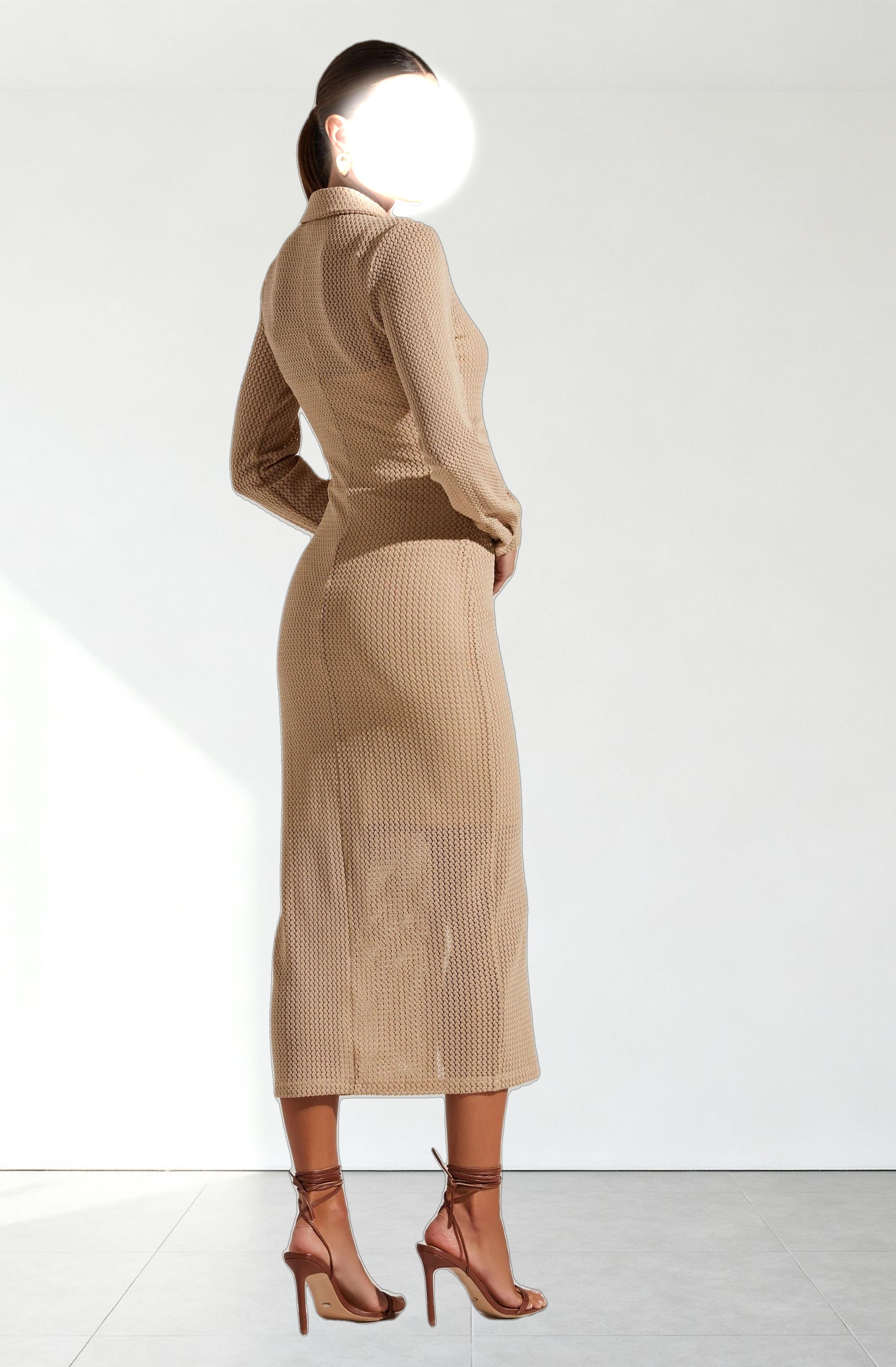 Tawna Open Stitch Midi Dress