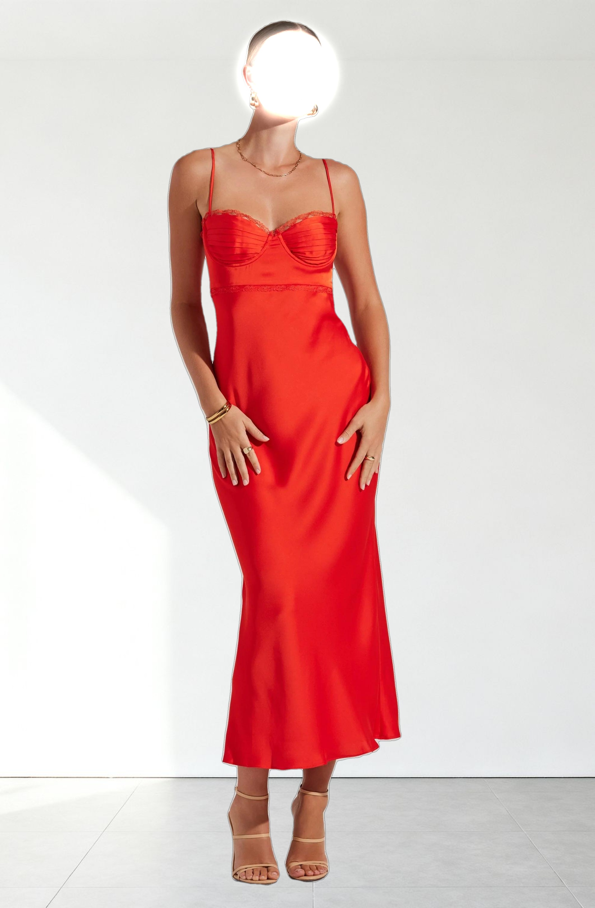 Florianne Satin Maxi Dress