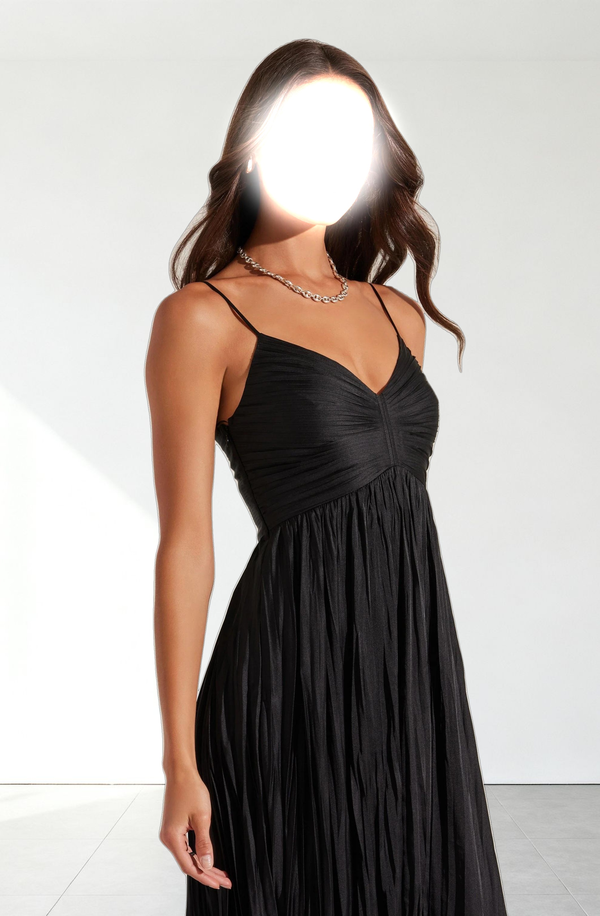 Maeve Pleated Midi Dress