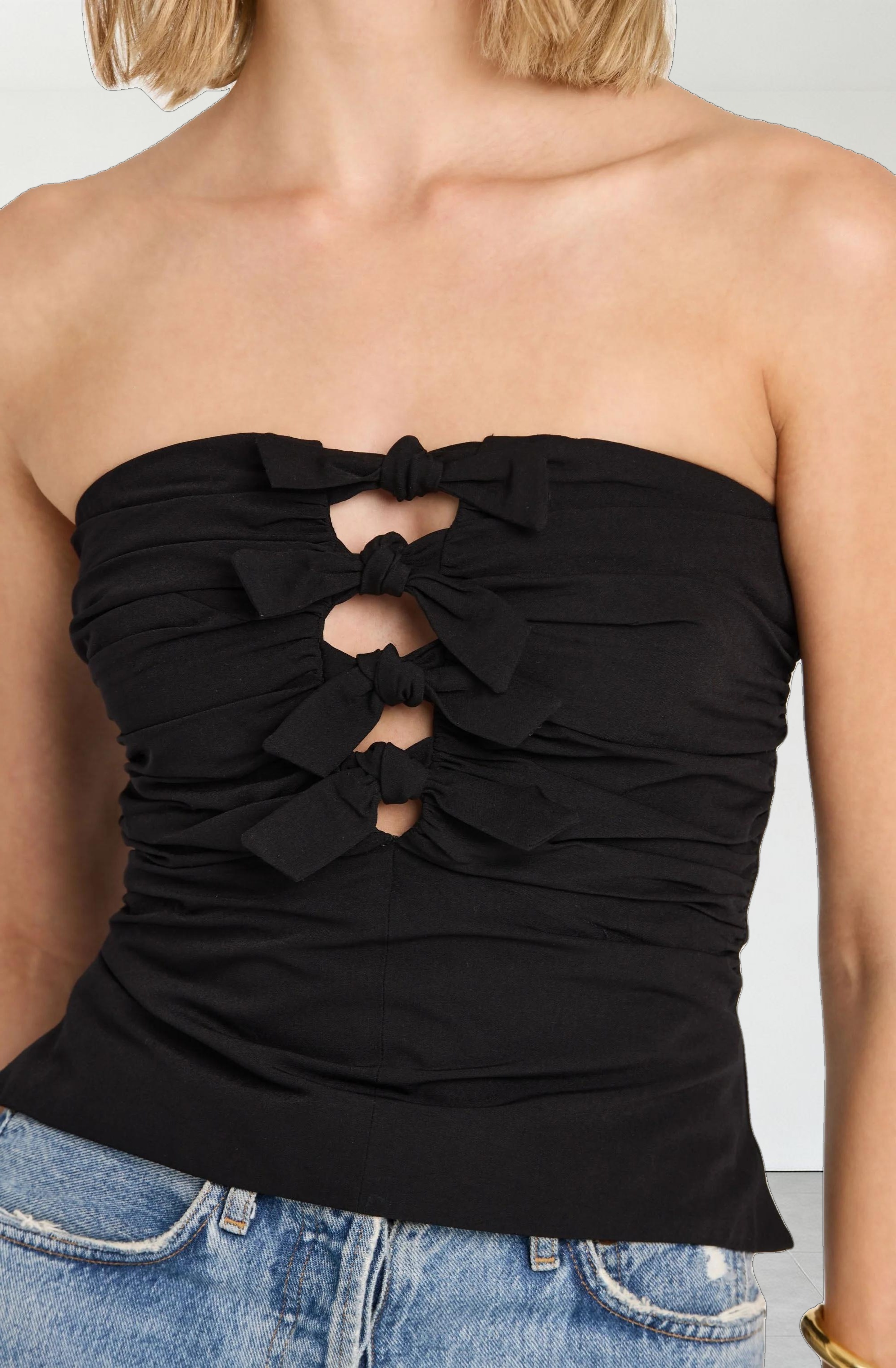 Kierra Strapless Bow Top