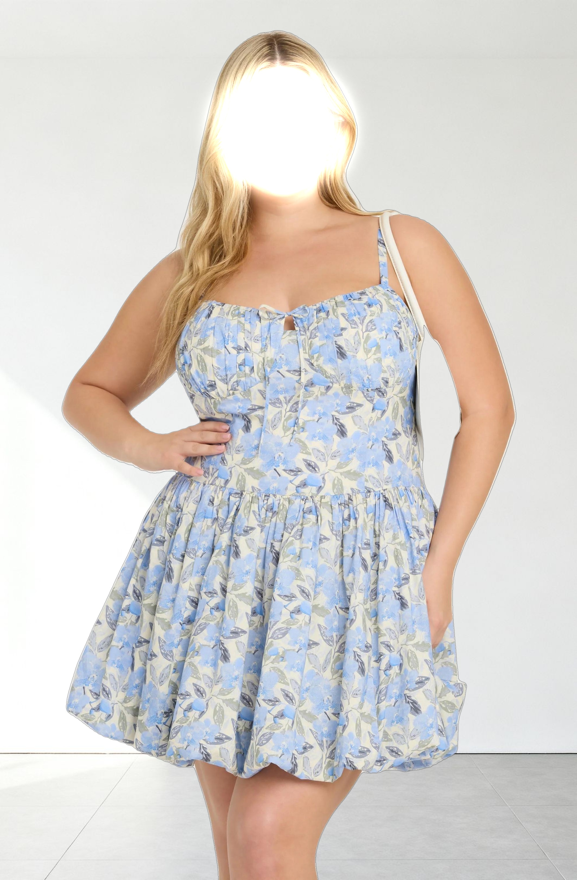 Larissa Floral Bubble Mini Dress