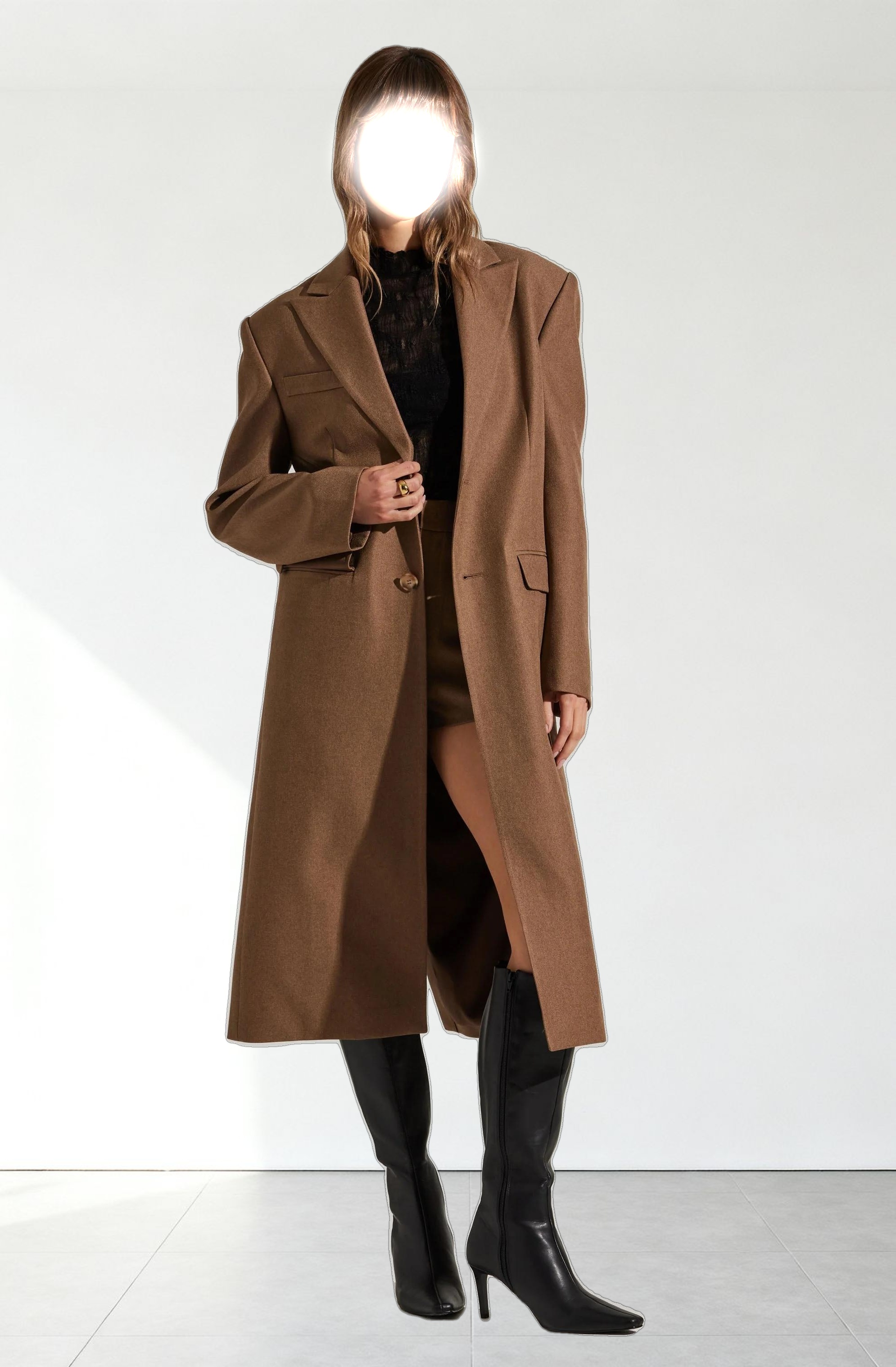 Brylee Longline Single Breasted Coat