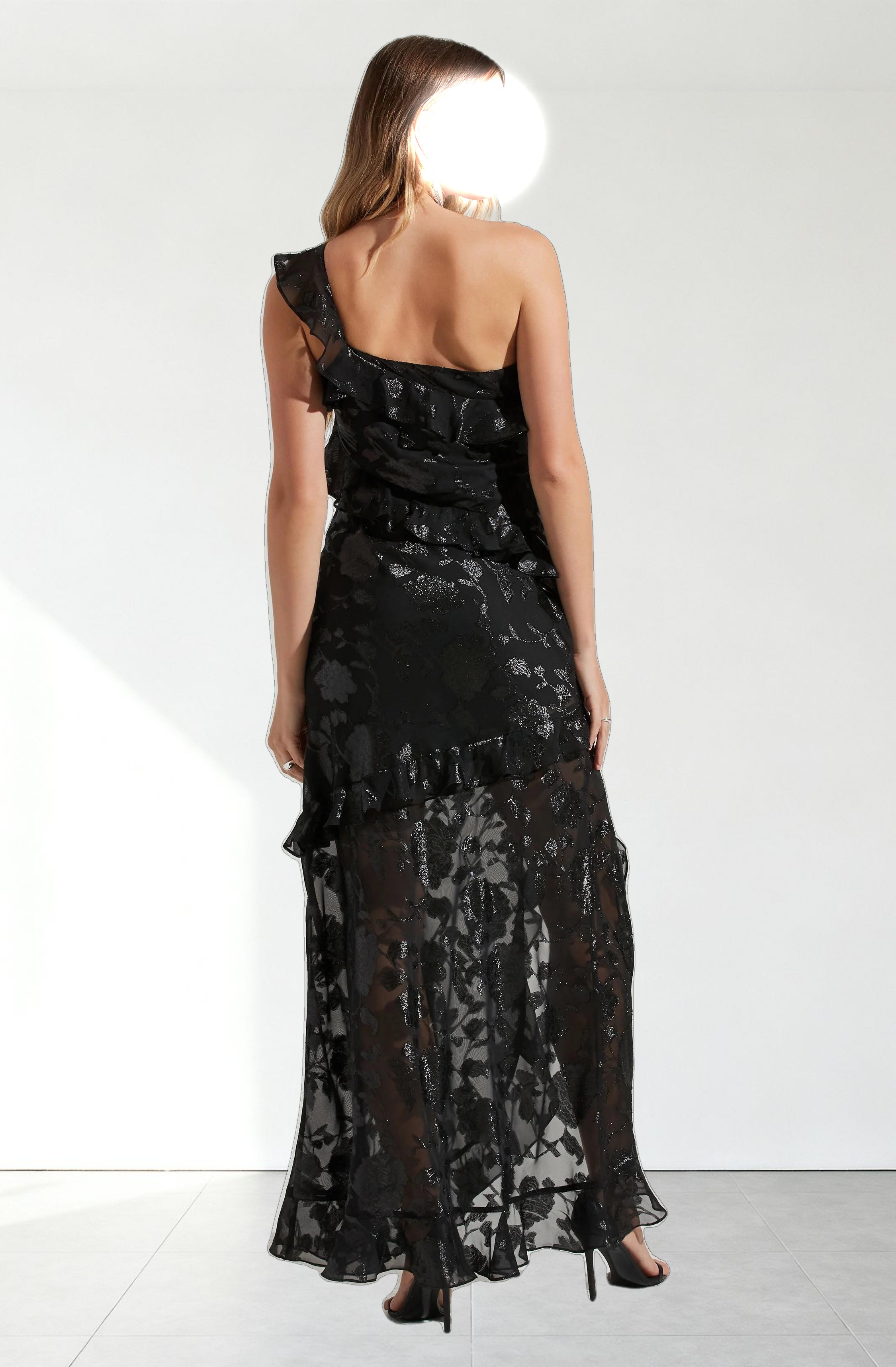 Andrea One Shoulder Floral Maxi Dress