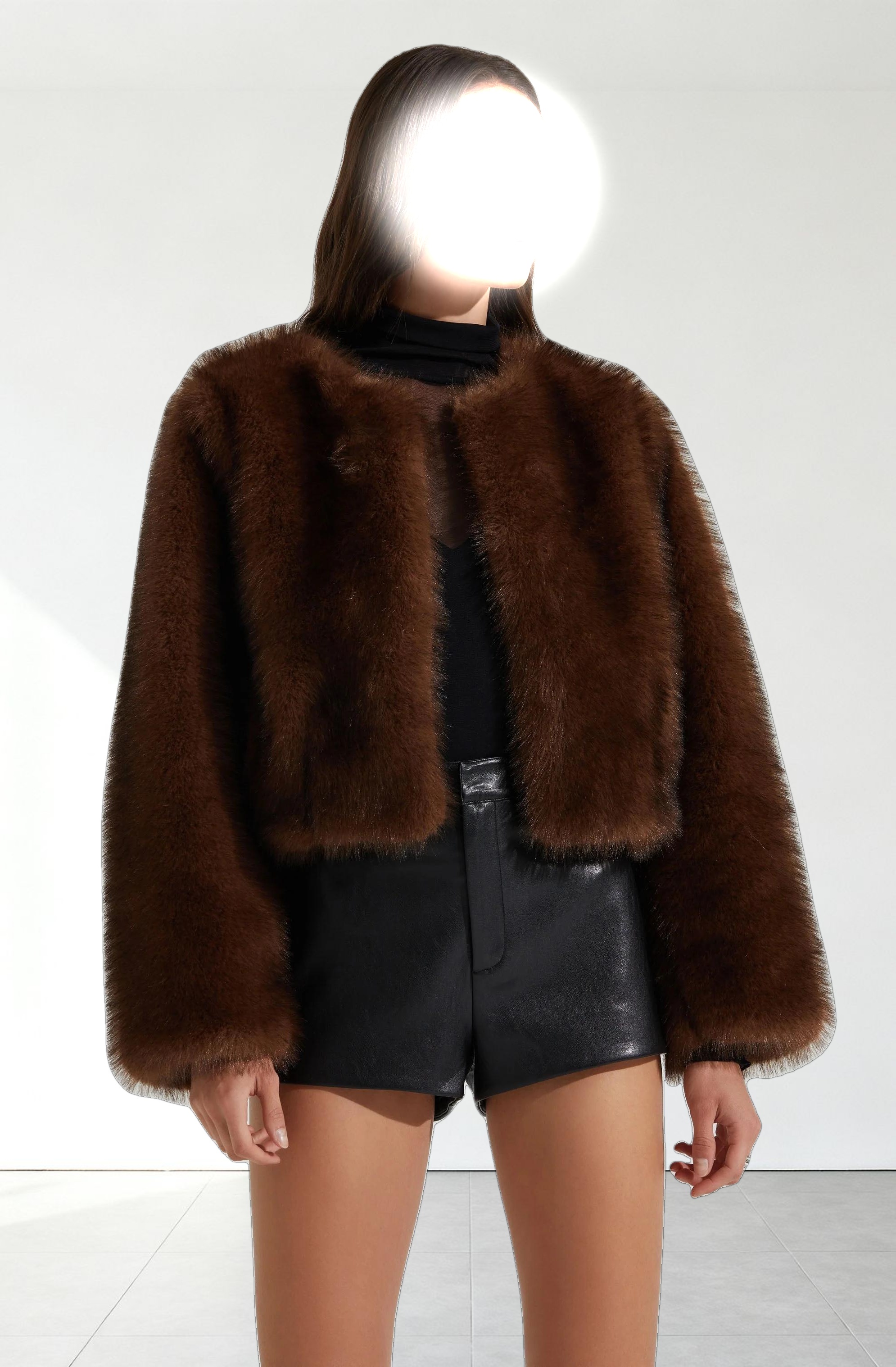 Doxey Faux Fur Cropped Jacket