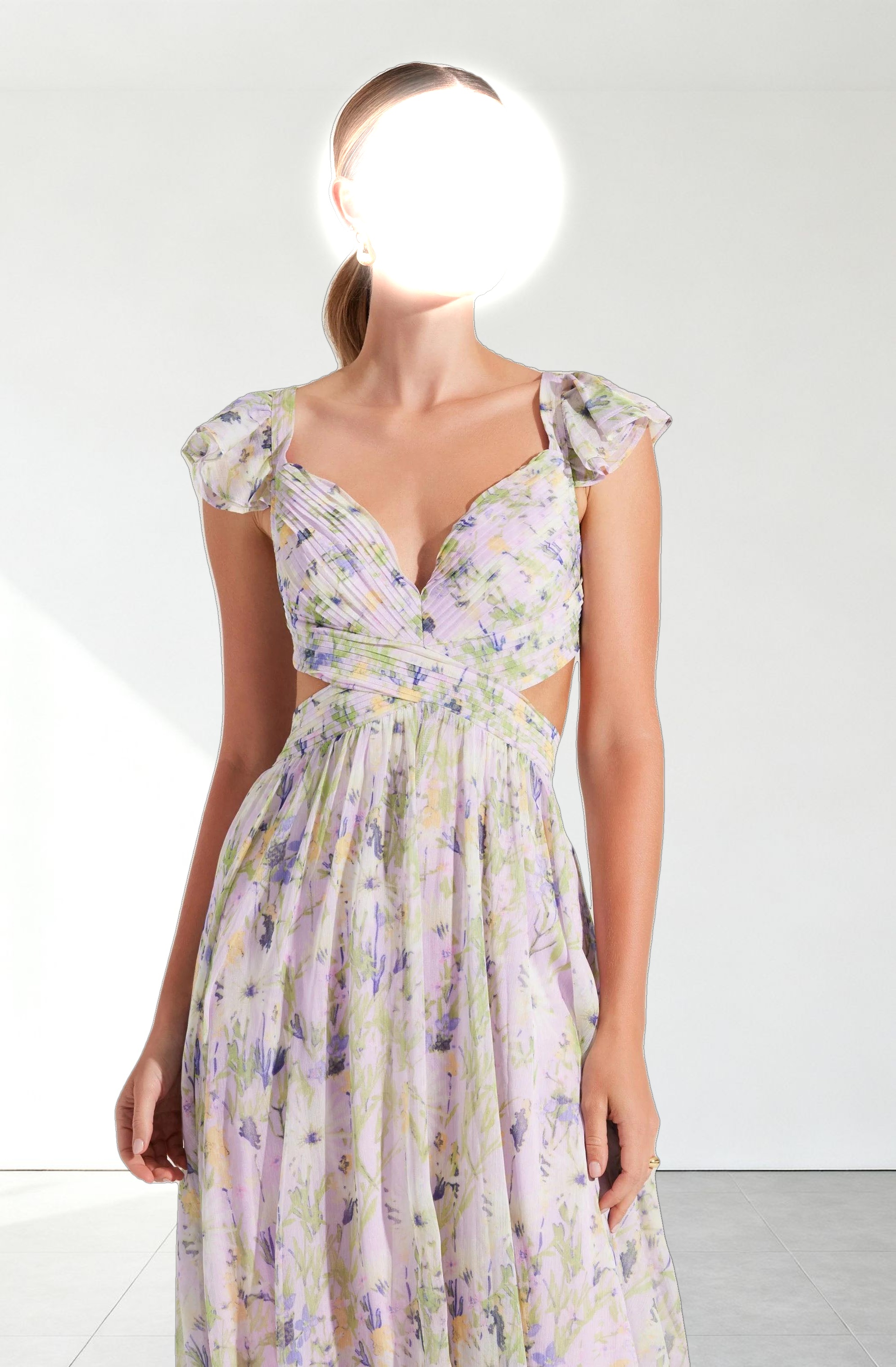 Primrose Floral Strappy Back Maxi Dress