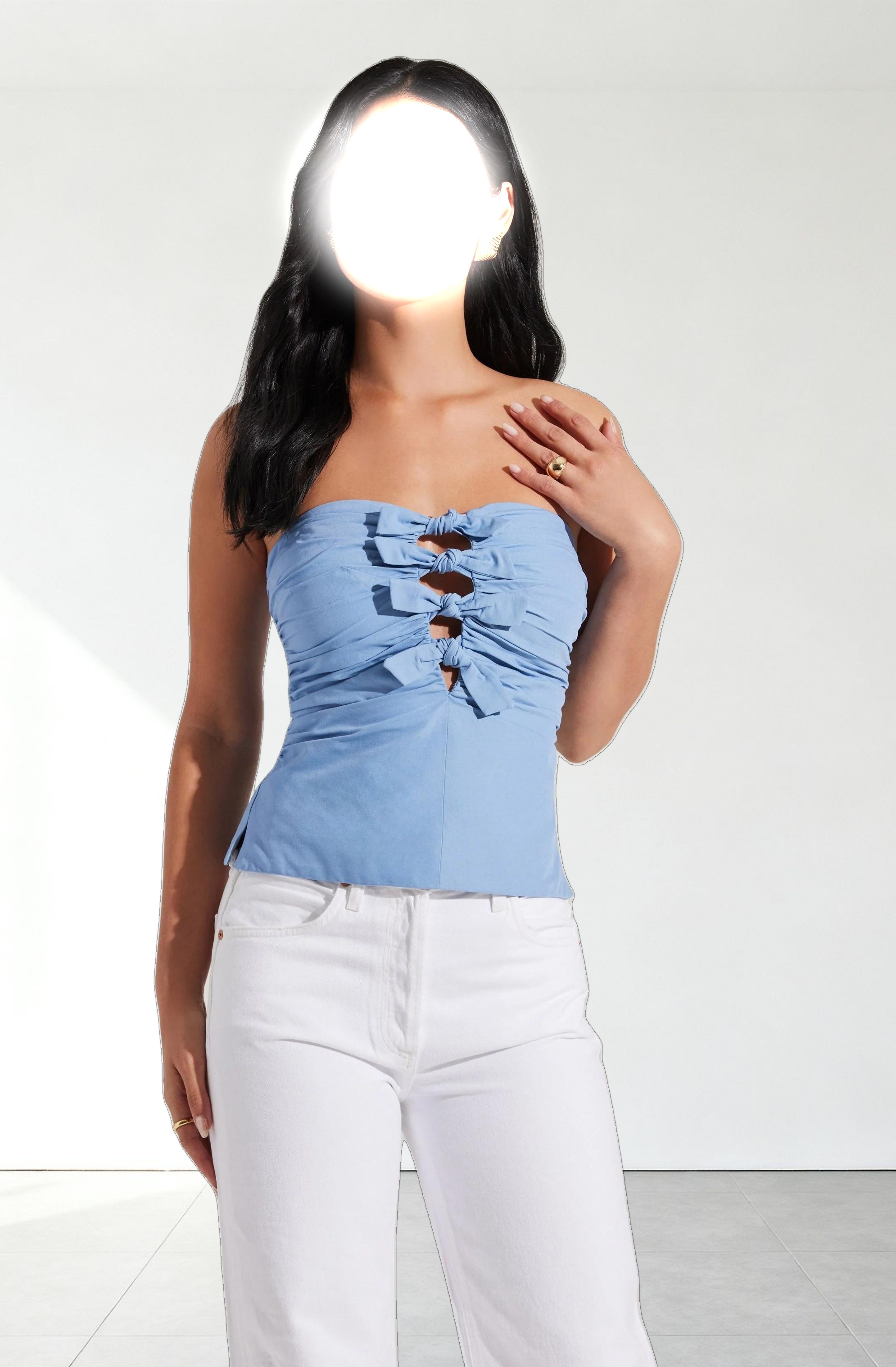 Kierra Strapless Bow Top