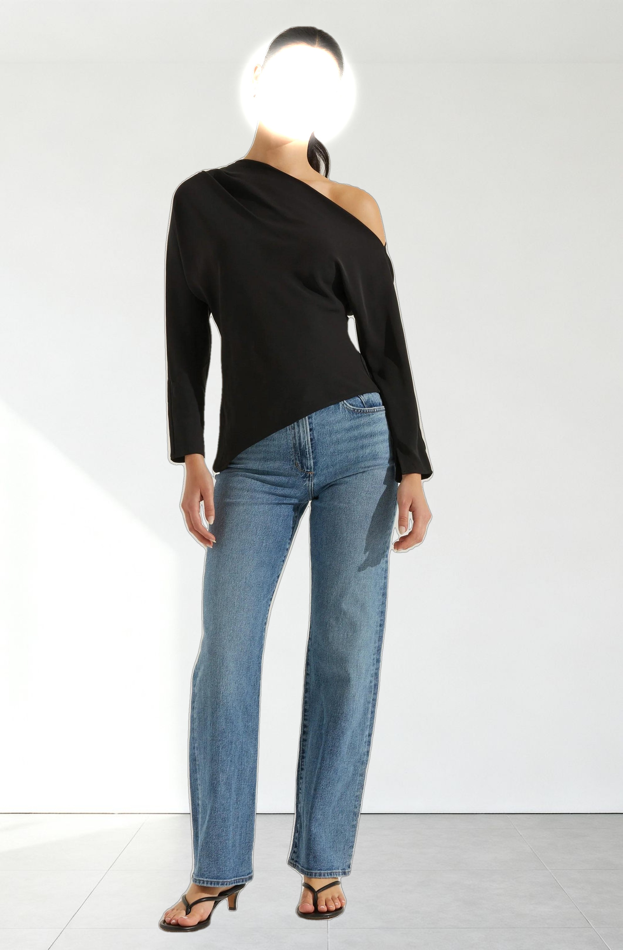 Orlia Off Shoulder Asymmetric Top