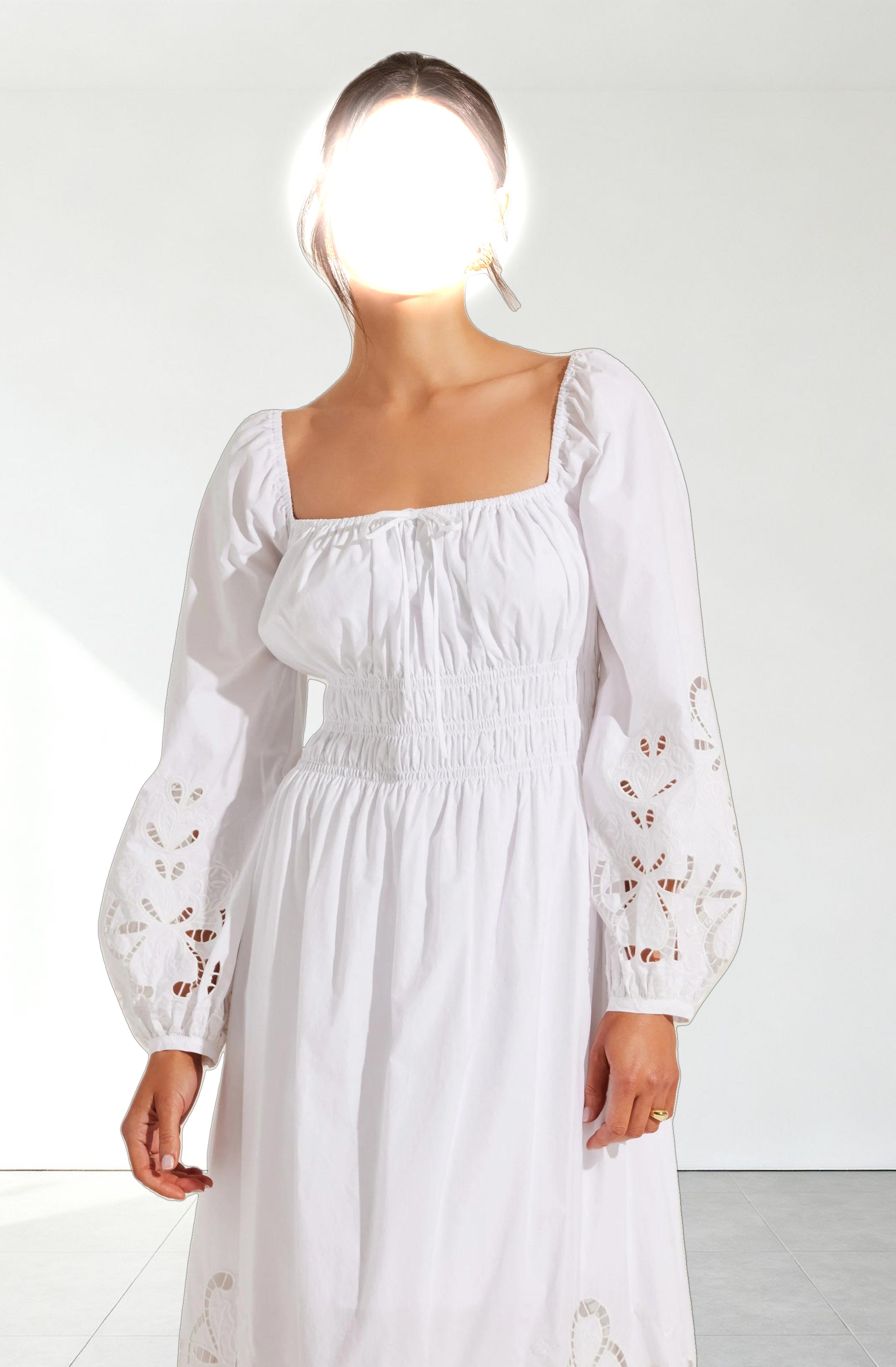 Wisnia Eyelet Embroidered Dress
