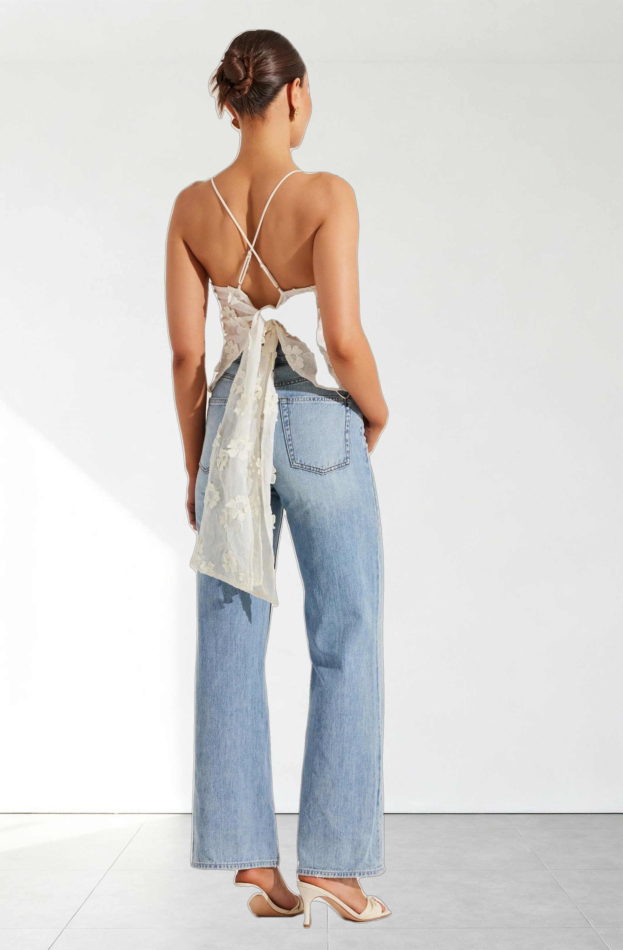 Everli Floral Appliqué Camisole Top