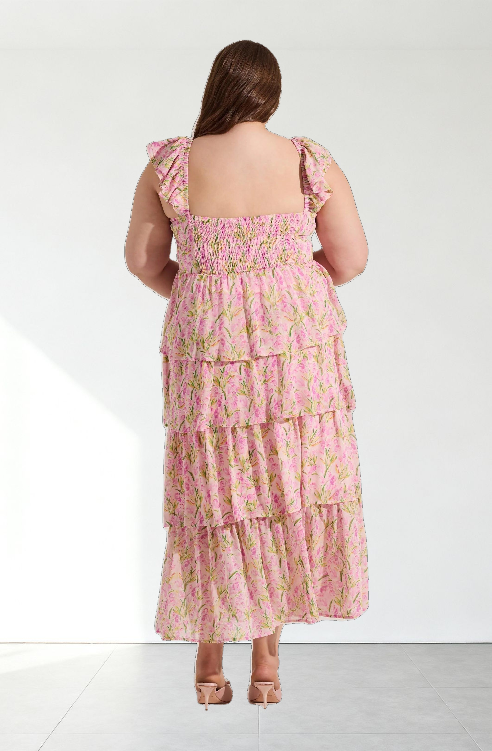 Midsummer Floral Tiered Maxi Dress