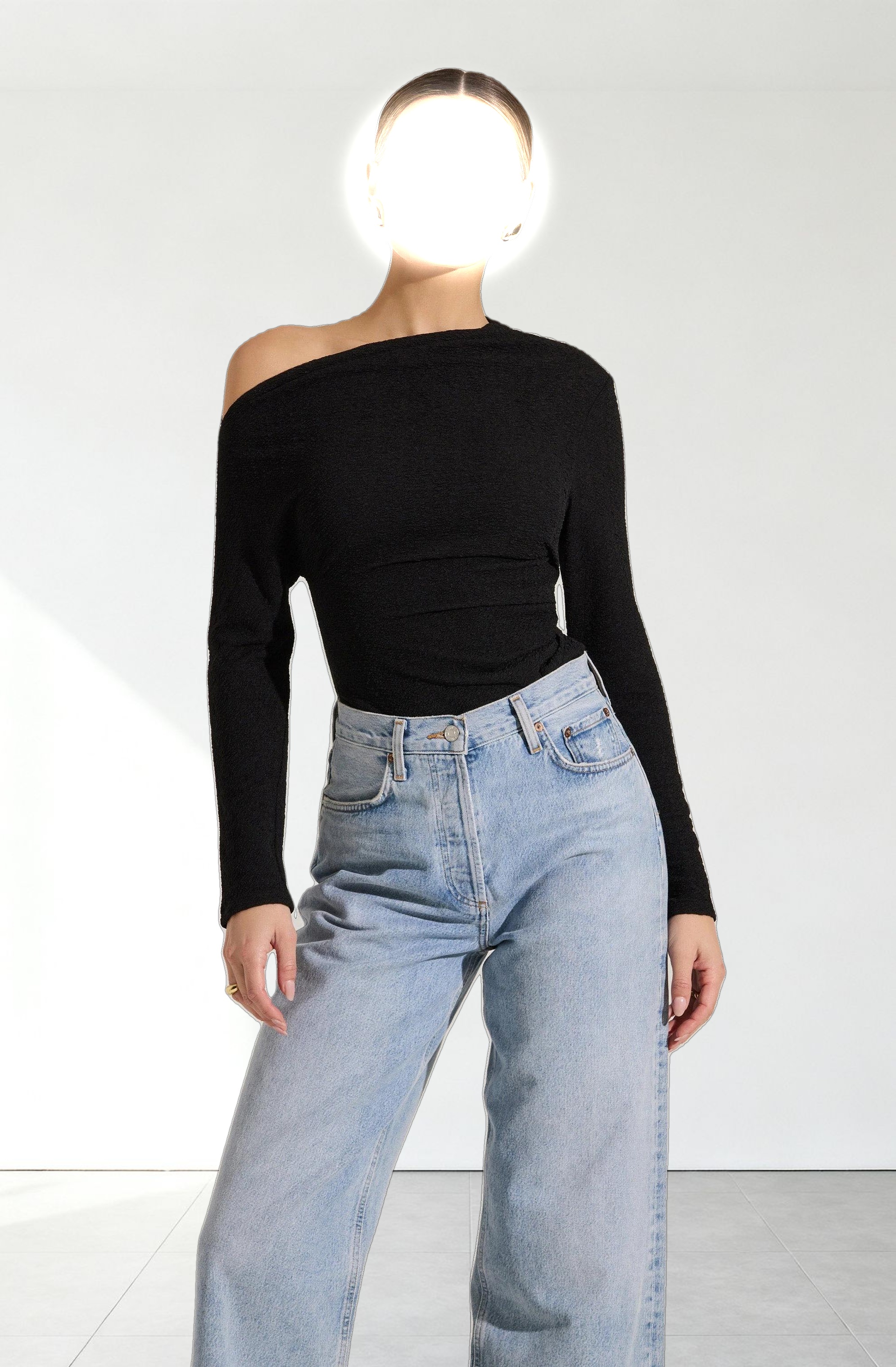 Textured Off Shoulder Top