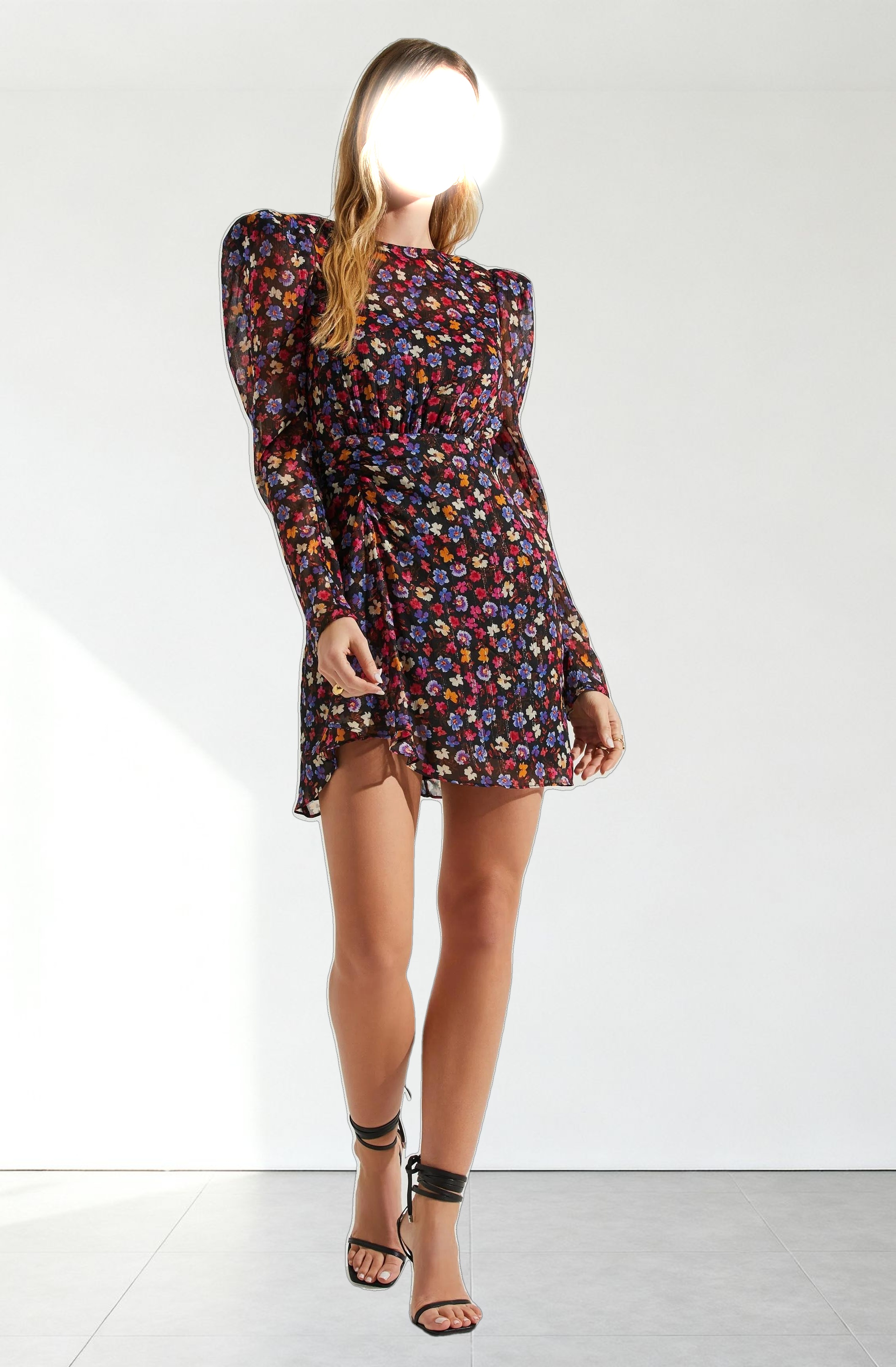 Cindy Floral Long Sleeve Mini Dress