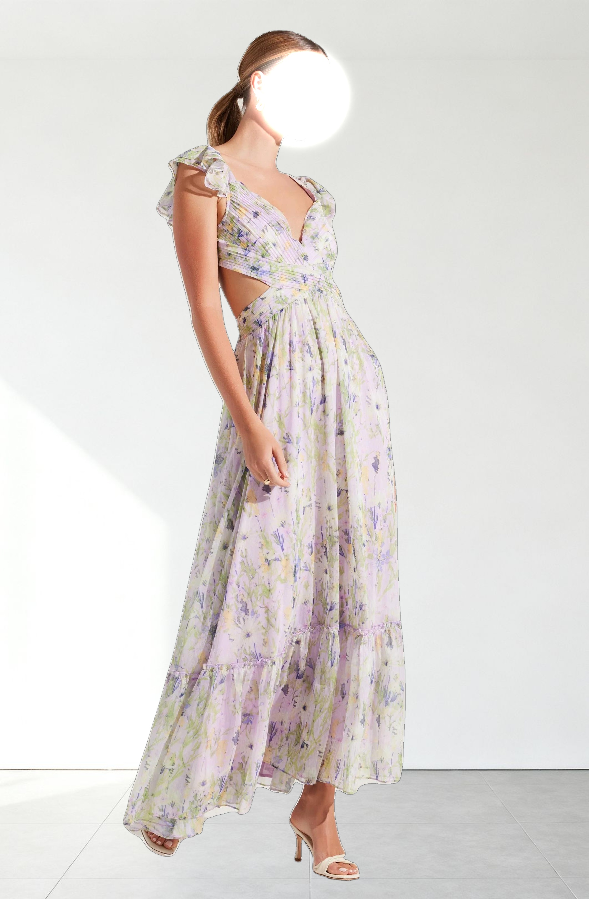 Primrose Floral Strappy Back Maxi Dress