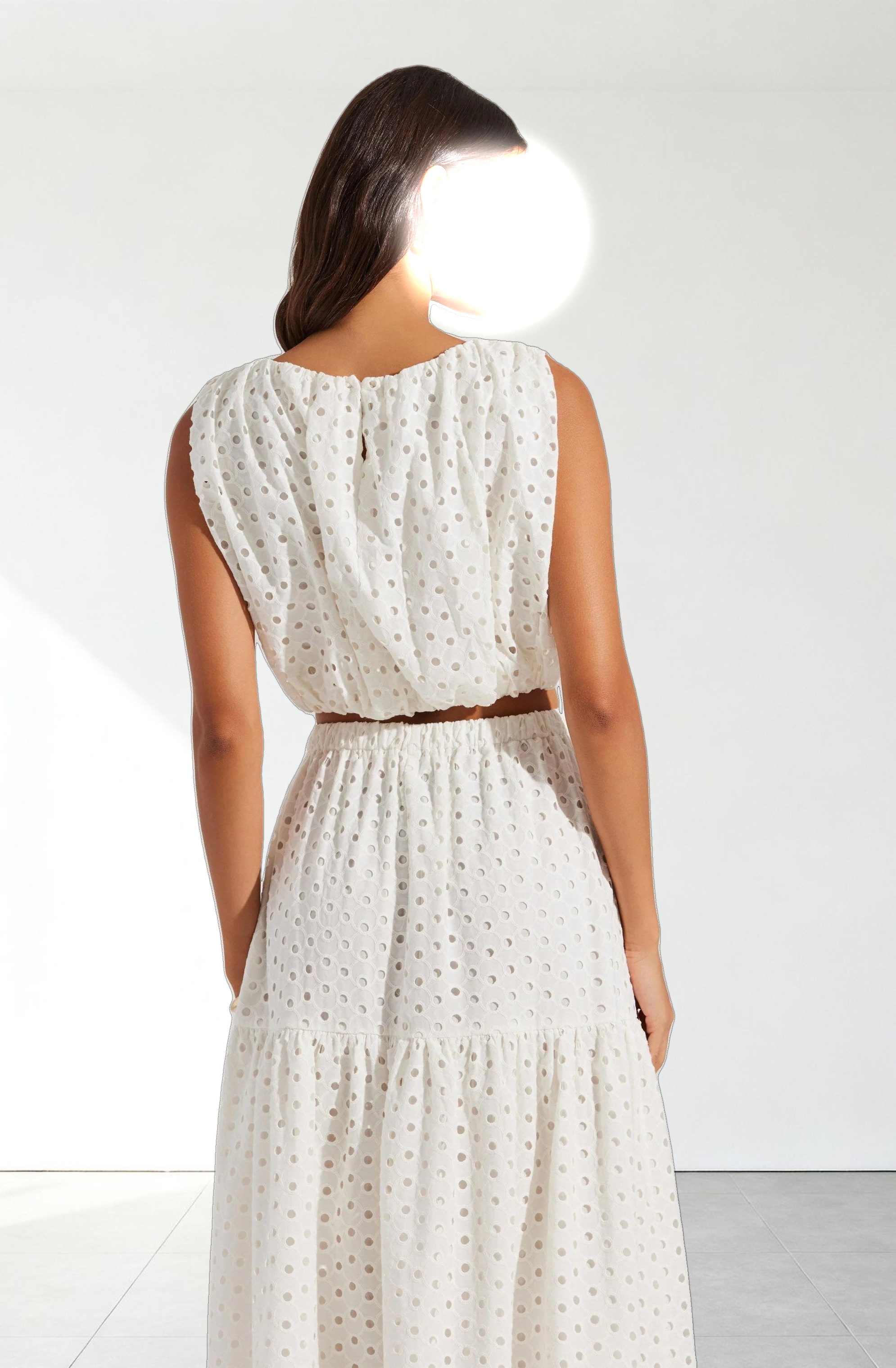 Nalley Eyelet Crop Top