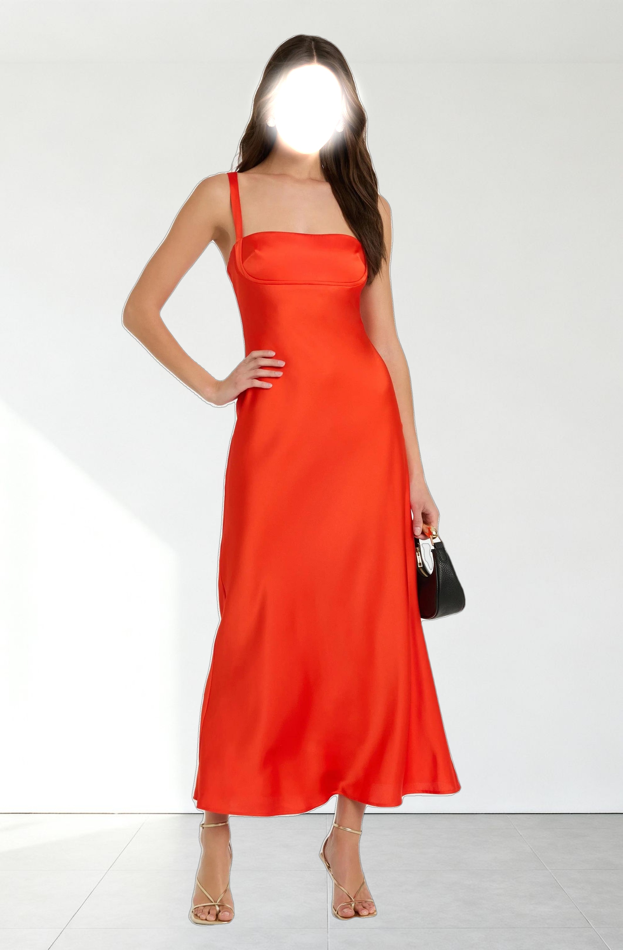 Stacie Satin Maxi Dress
