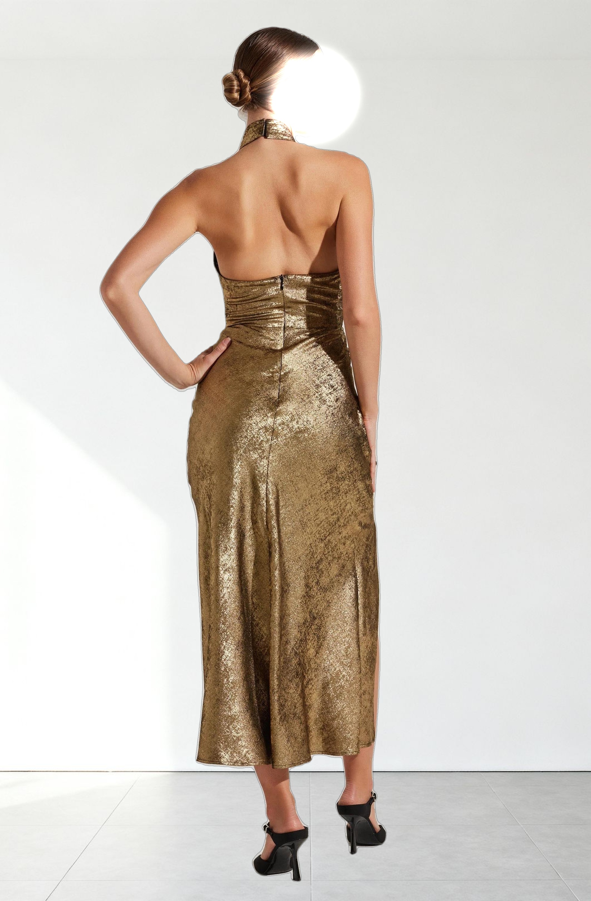 Marissa Halter Neck Midi Dress