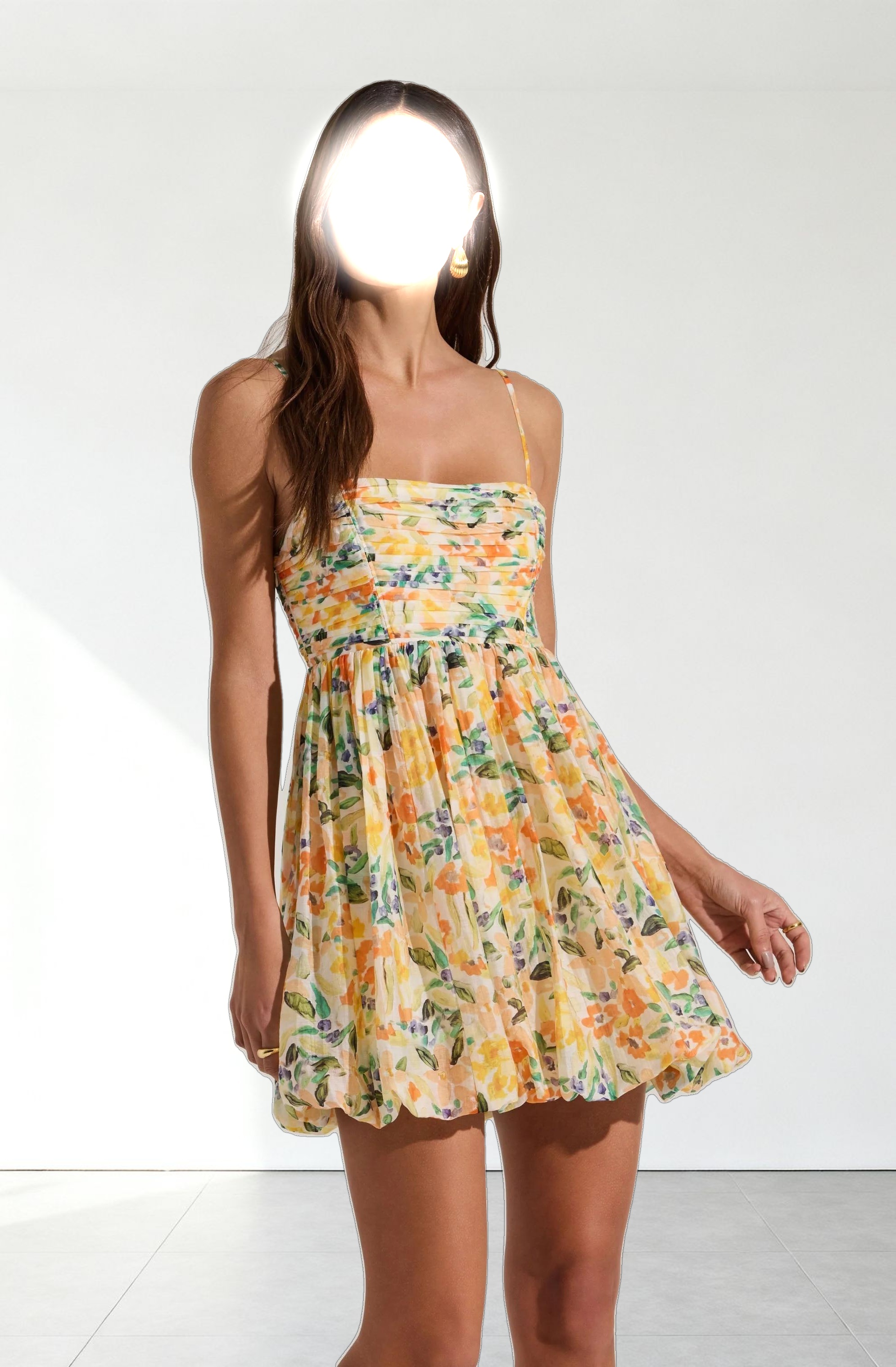 Bubble Floral Mini Dress