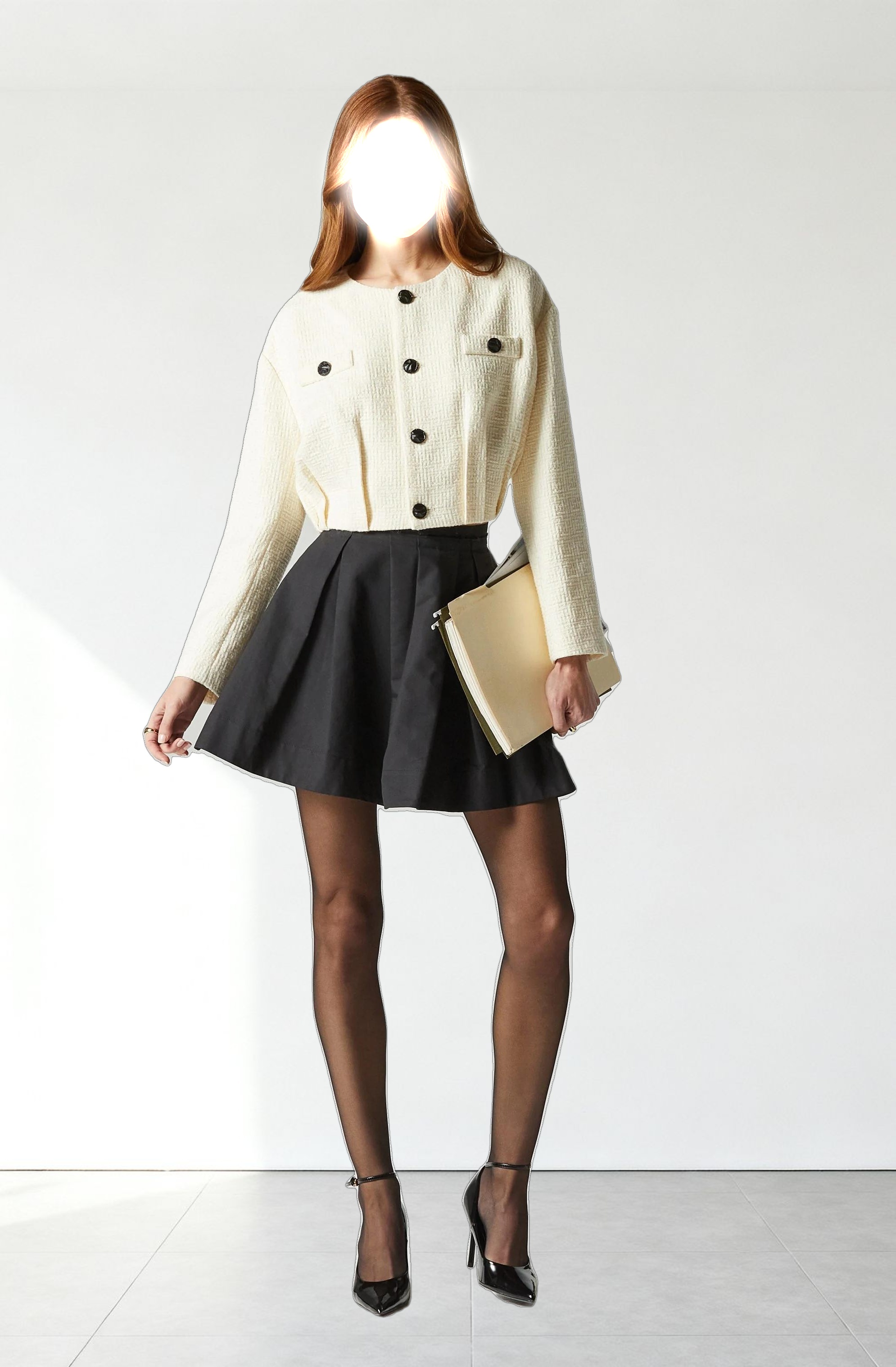 Edana Cropped Tailored Jacket