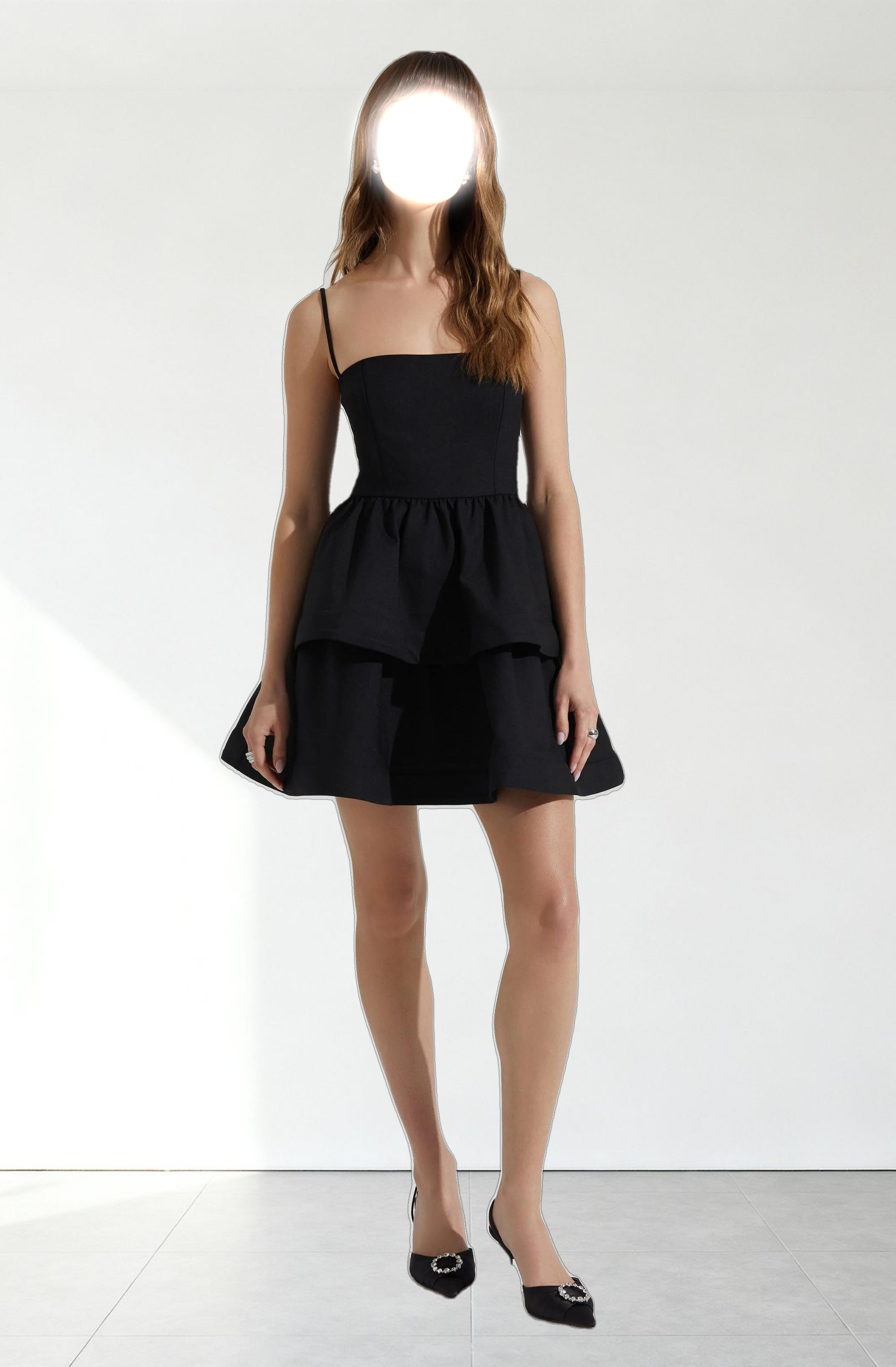 Leola Tiered Skater Mini Dress