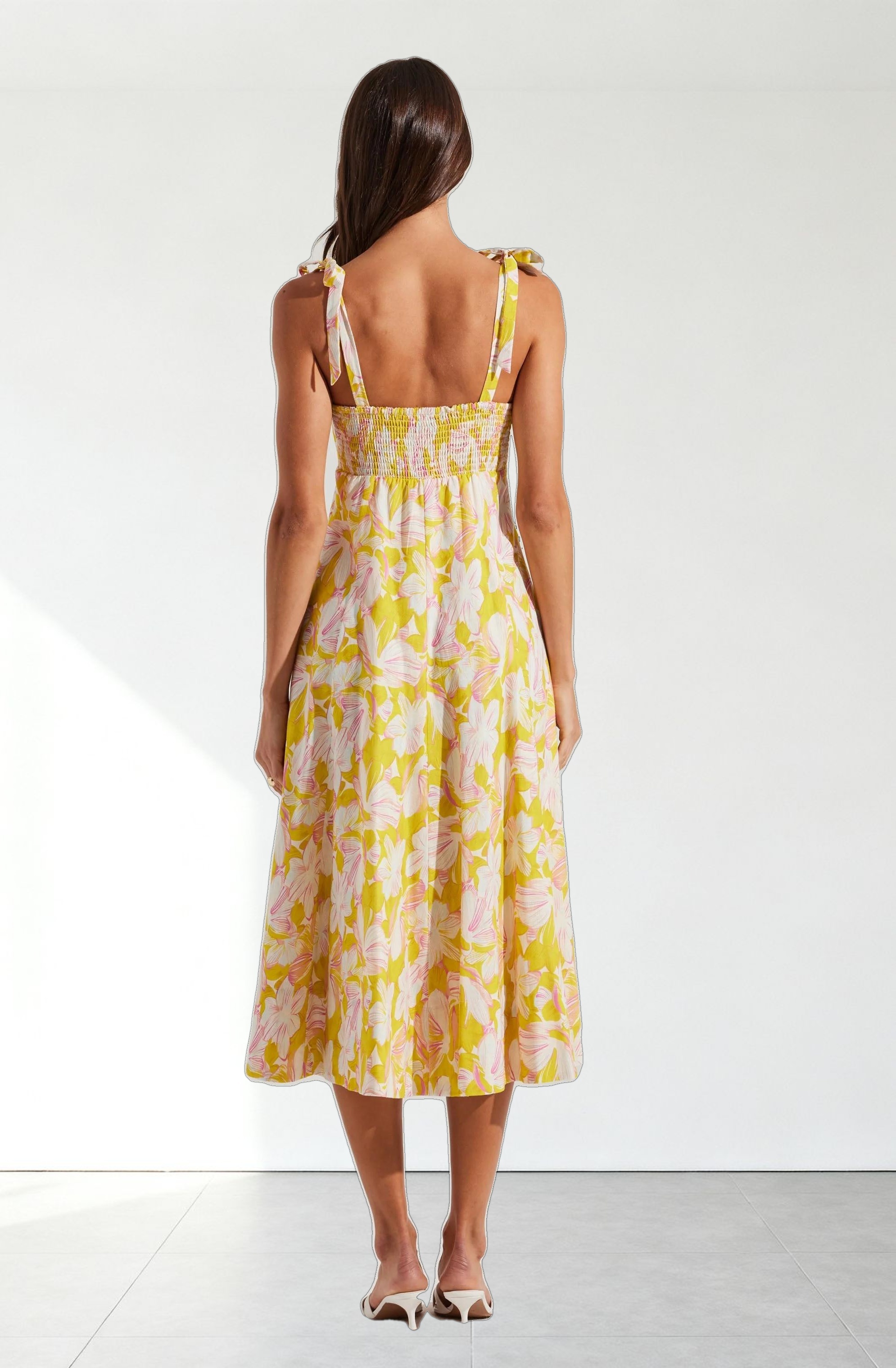 Shiann Patchwork Print Midi Dress