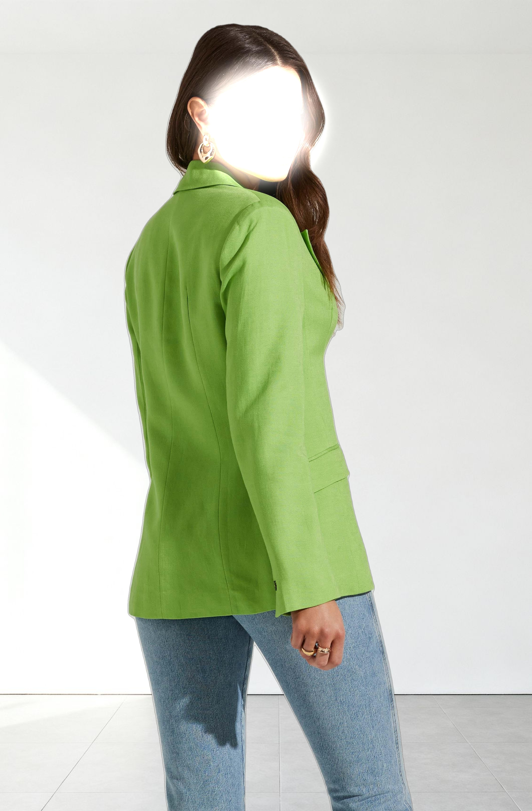 Fitted Buttoned Blazer