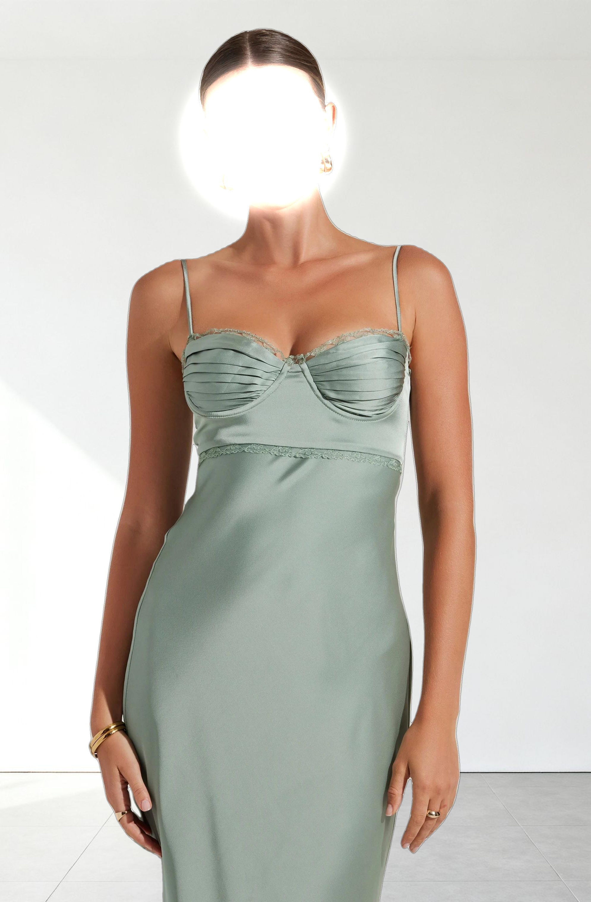 Florianne Satin Maxi Dress