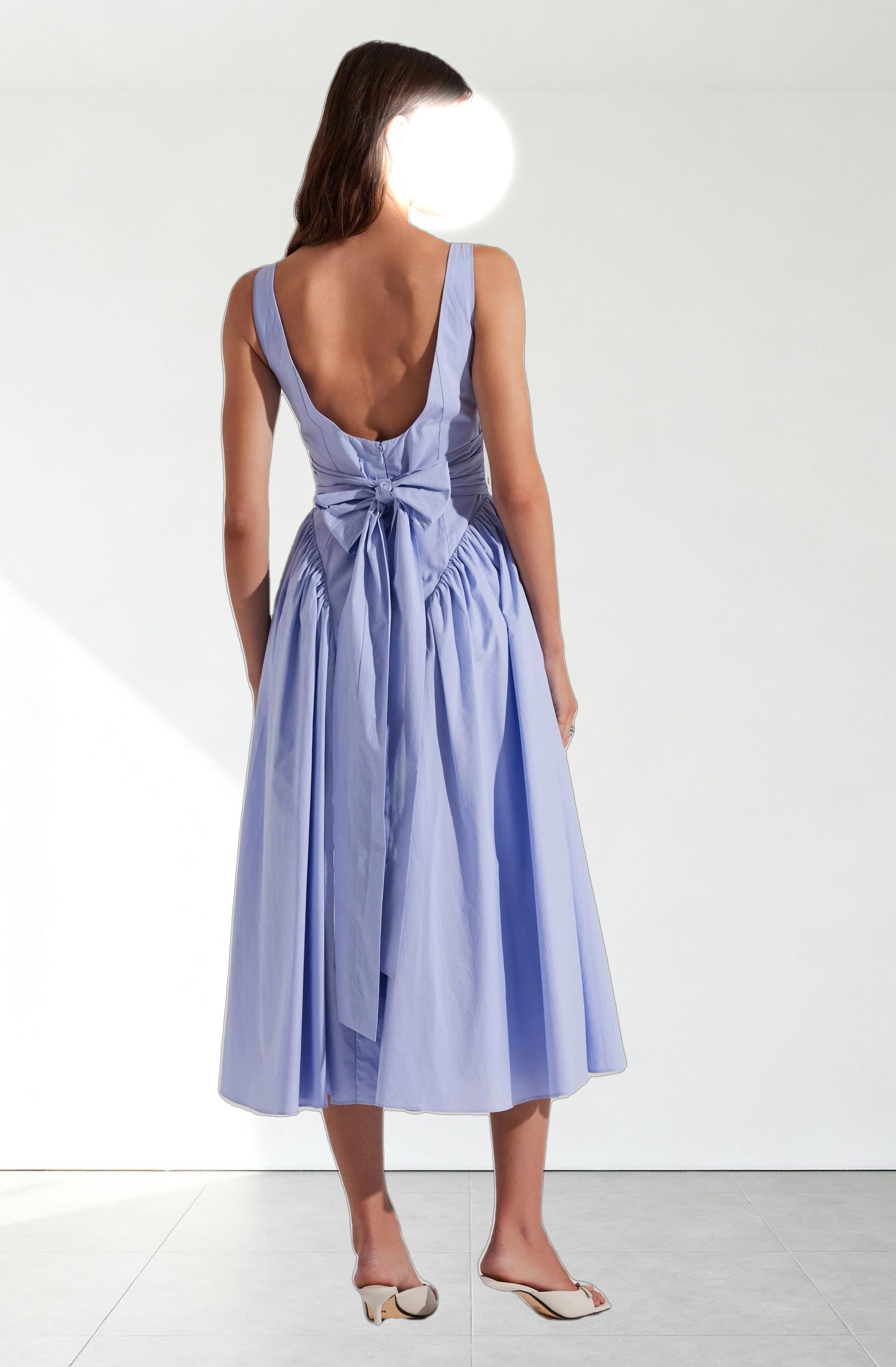 Vinya Poplin Drop Waist Dress