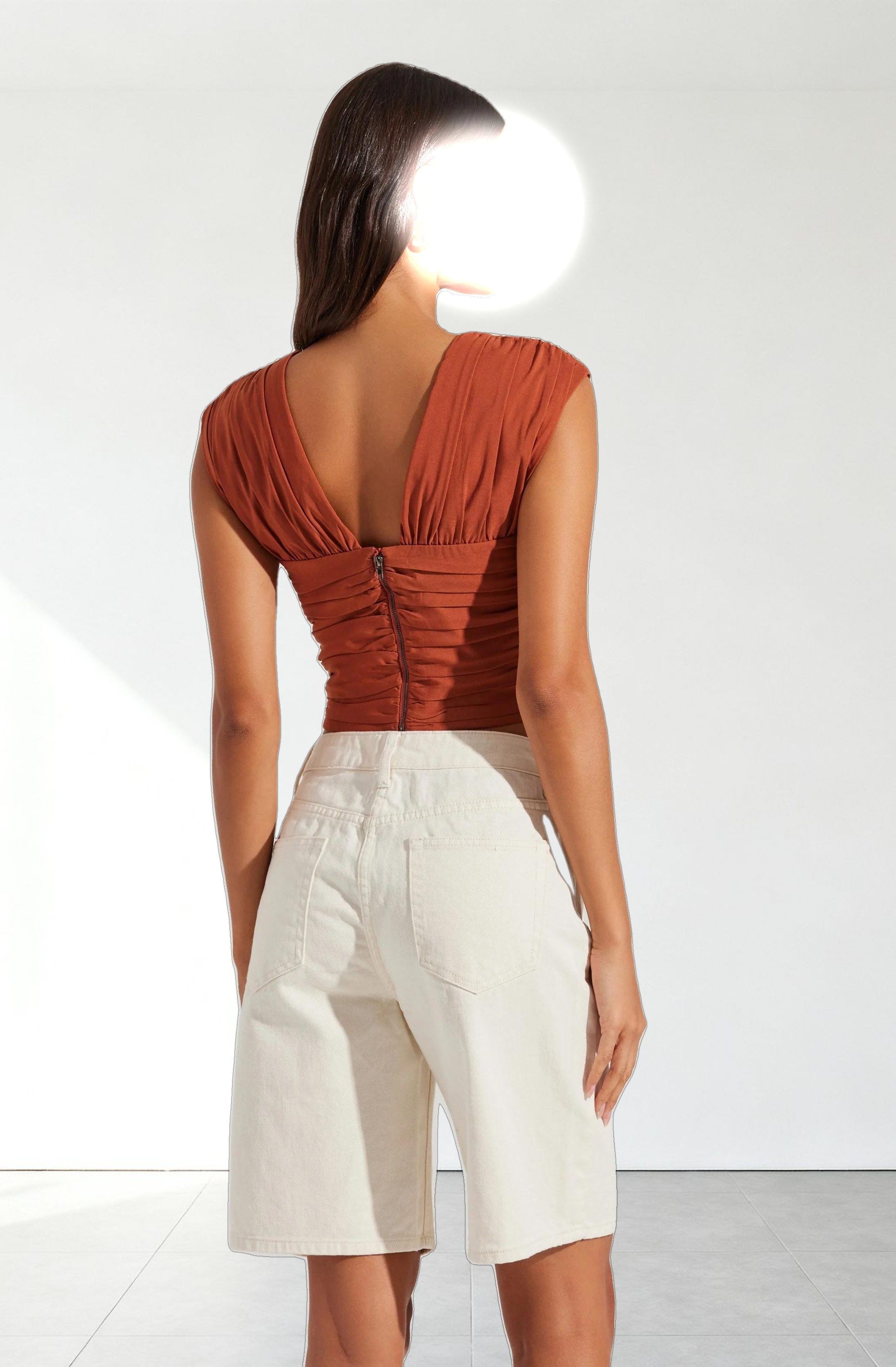 Samarra Ruched Crop Top