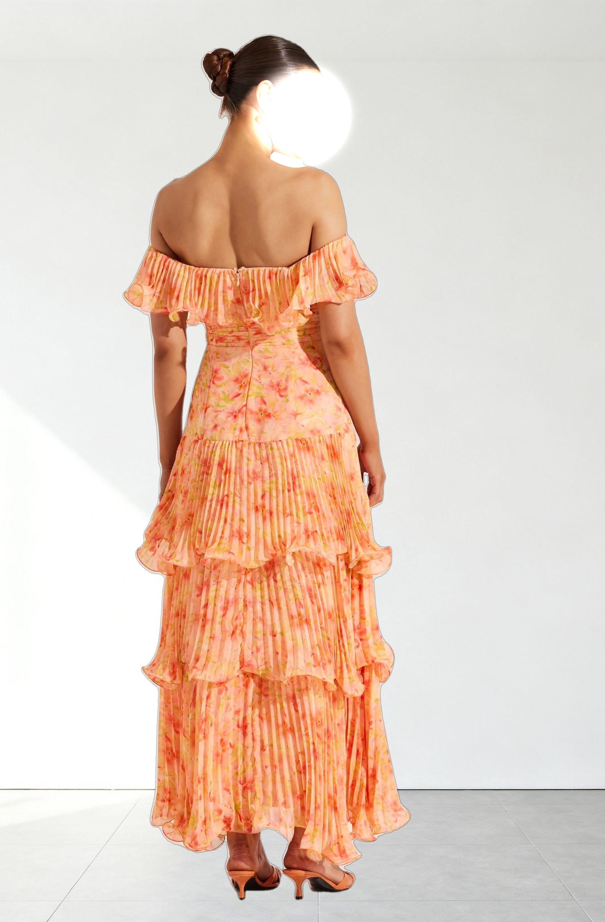 Wilder Pleated Tiered Maxi Dress
