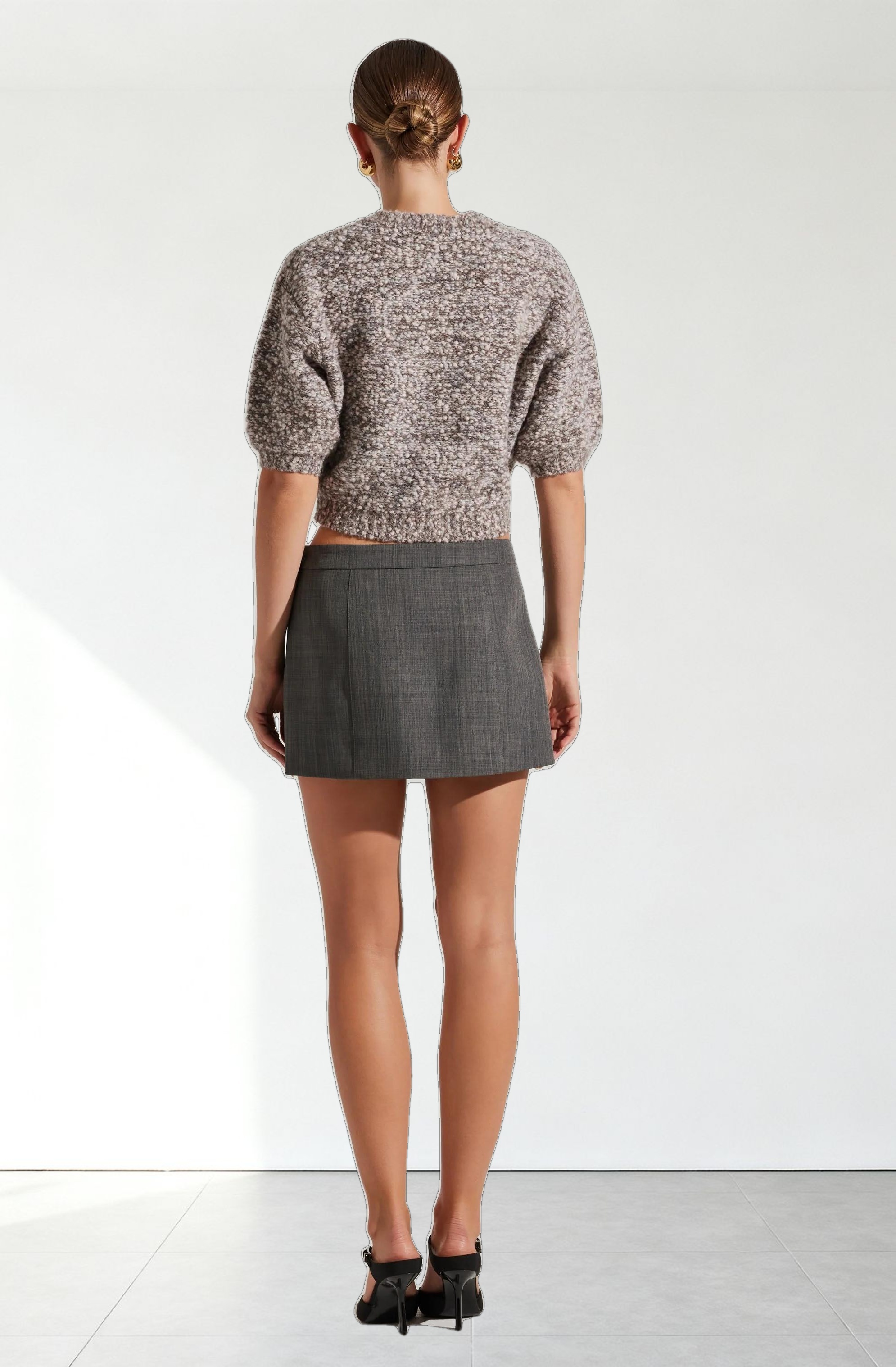 Collete Marled Cropped Sweater