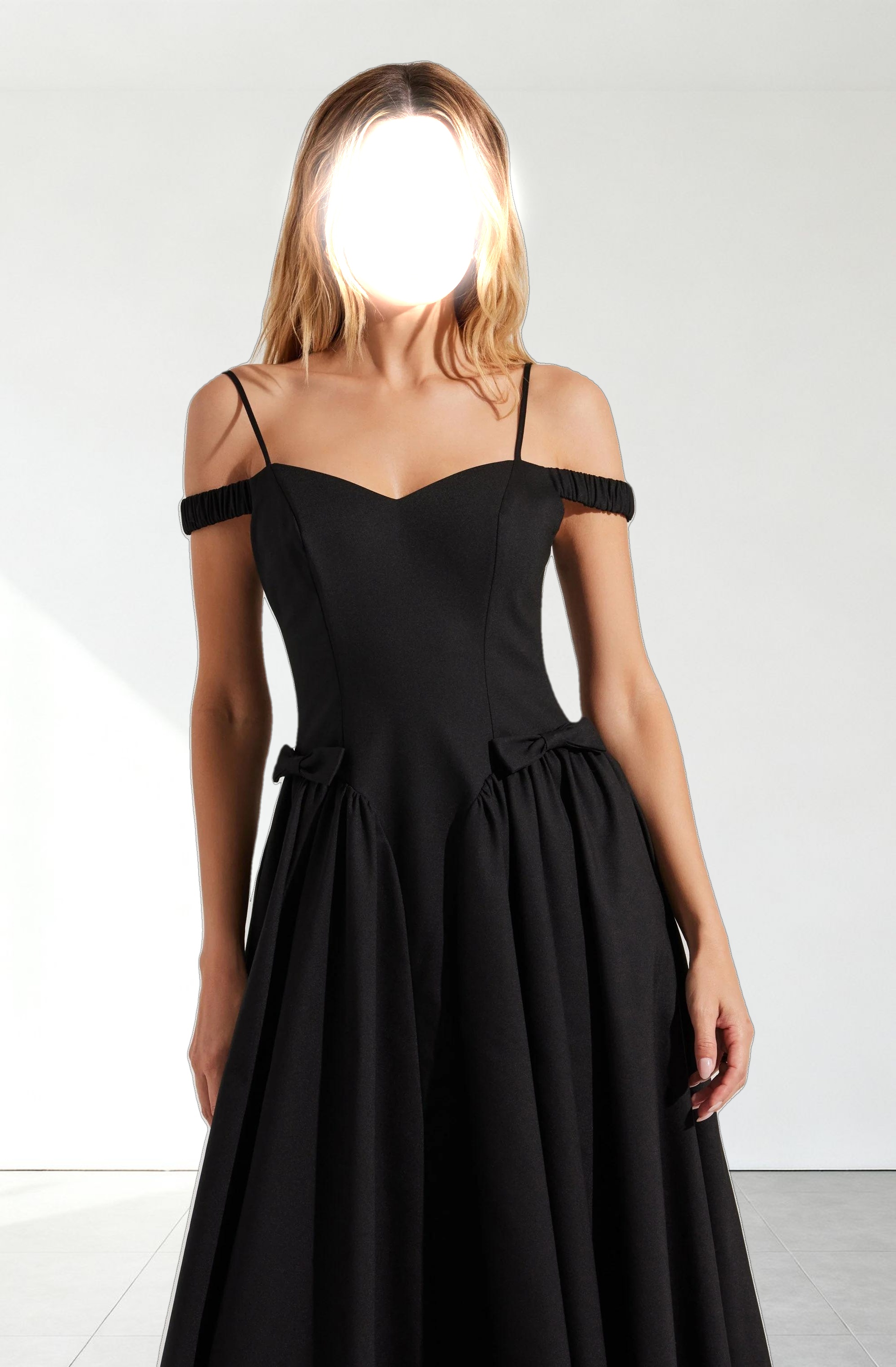 Elvinia Off Shoulder Midi Dress