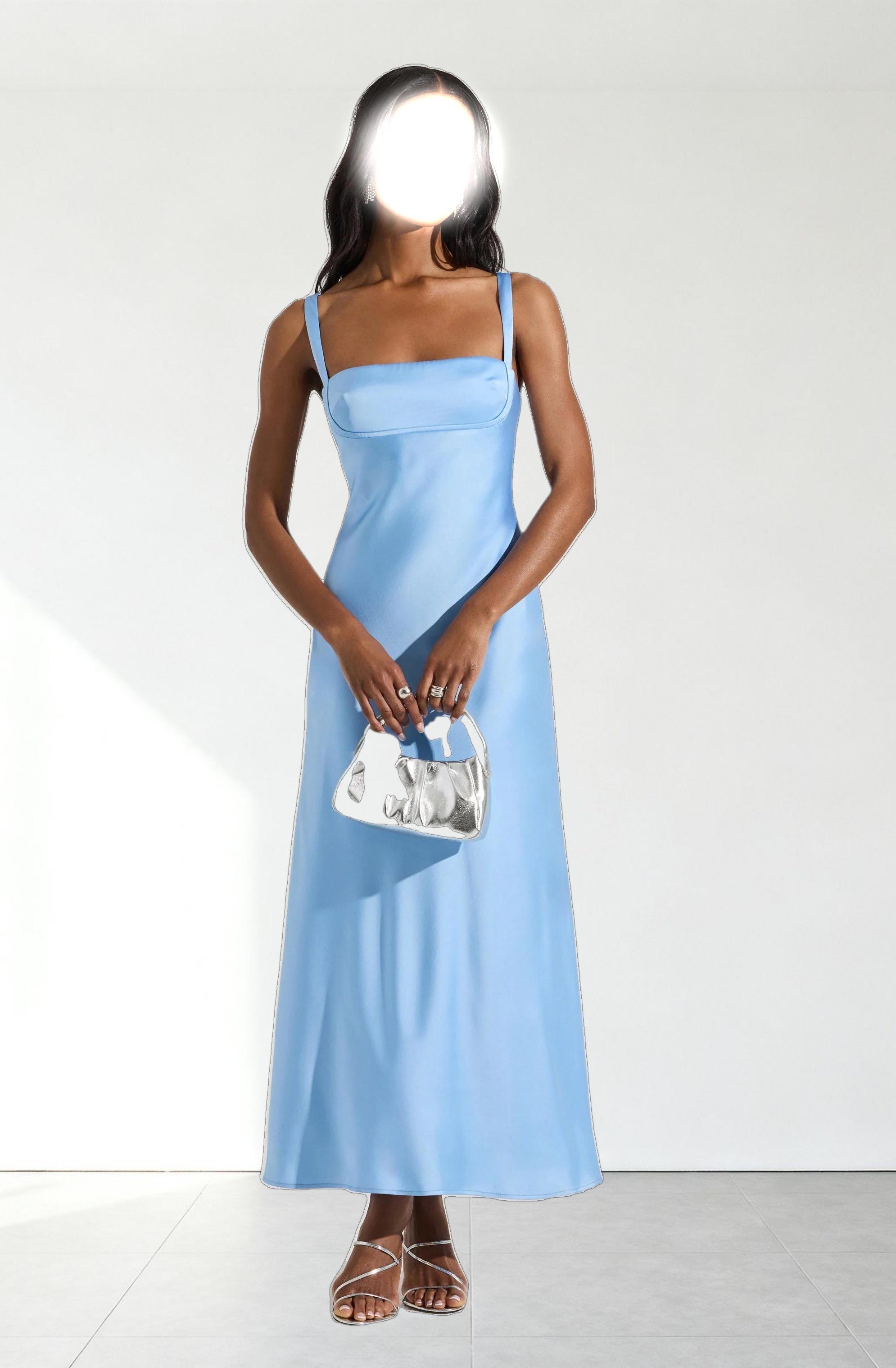 Stacie Satin Maxi Dress