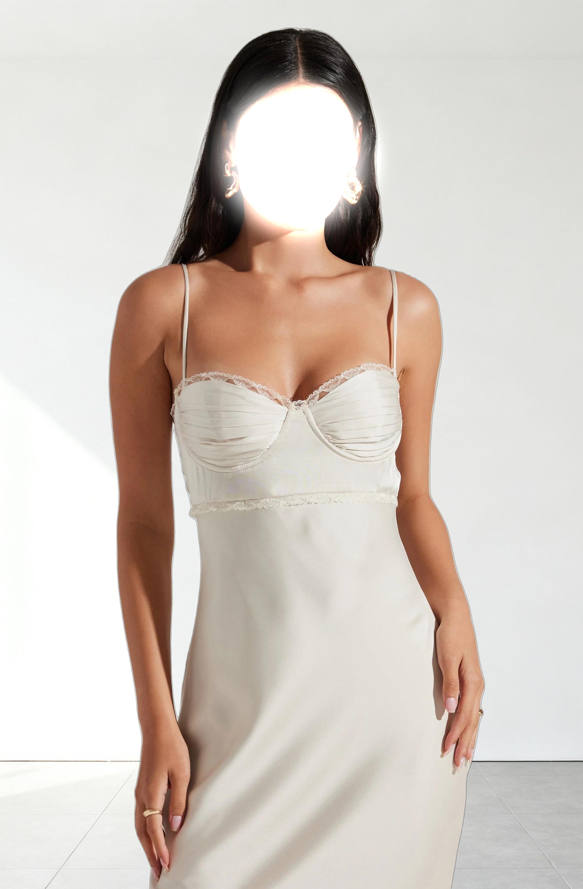 Florianne Satin Maxi Dress