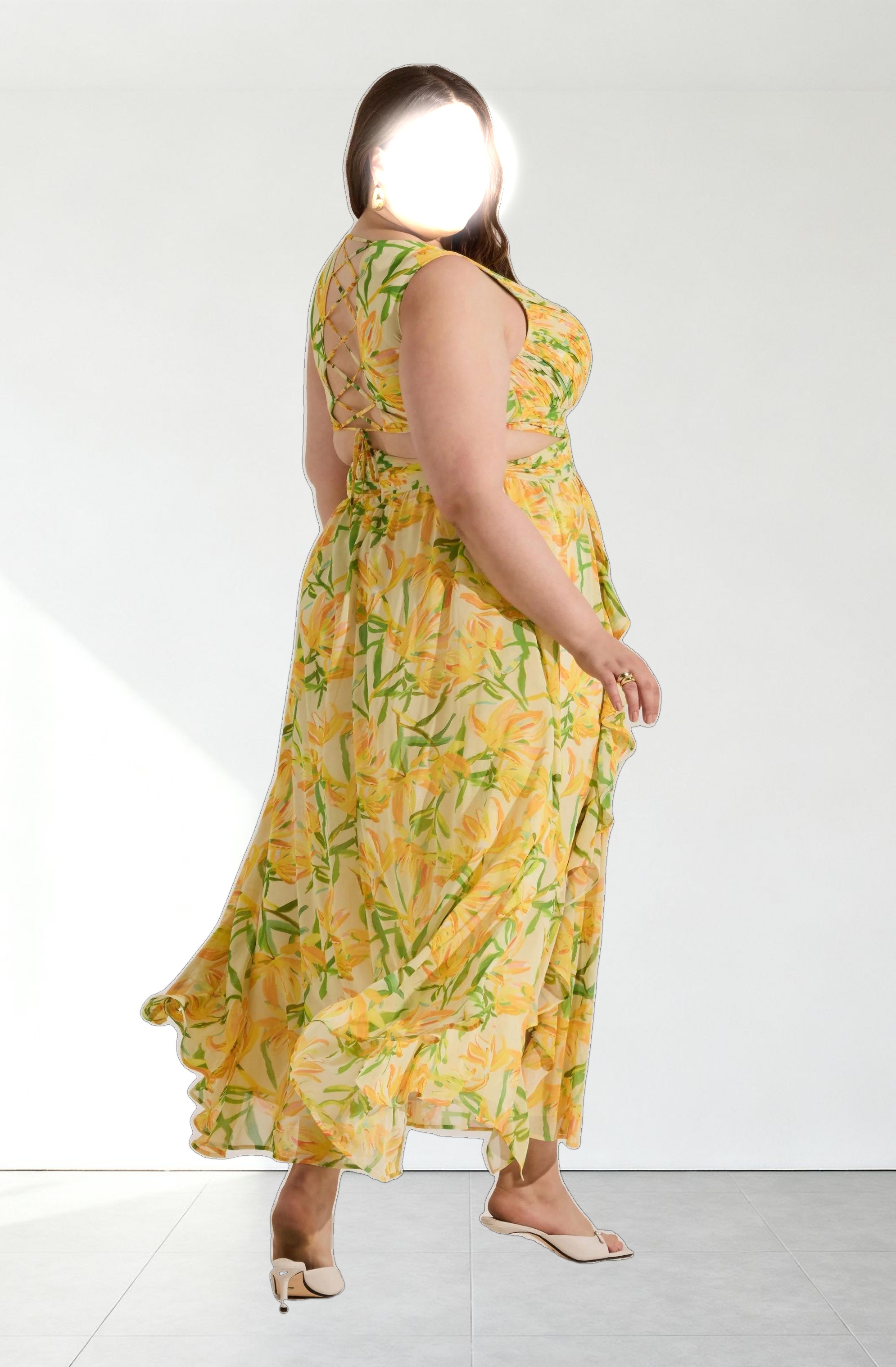 Noya Floral Cutout Maxi Dress