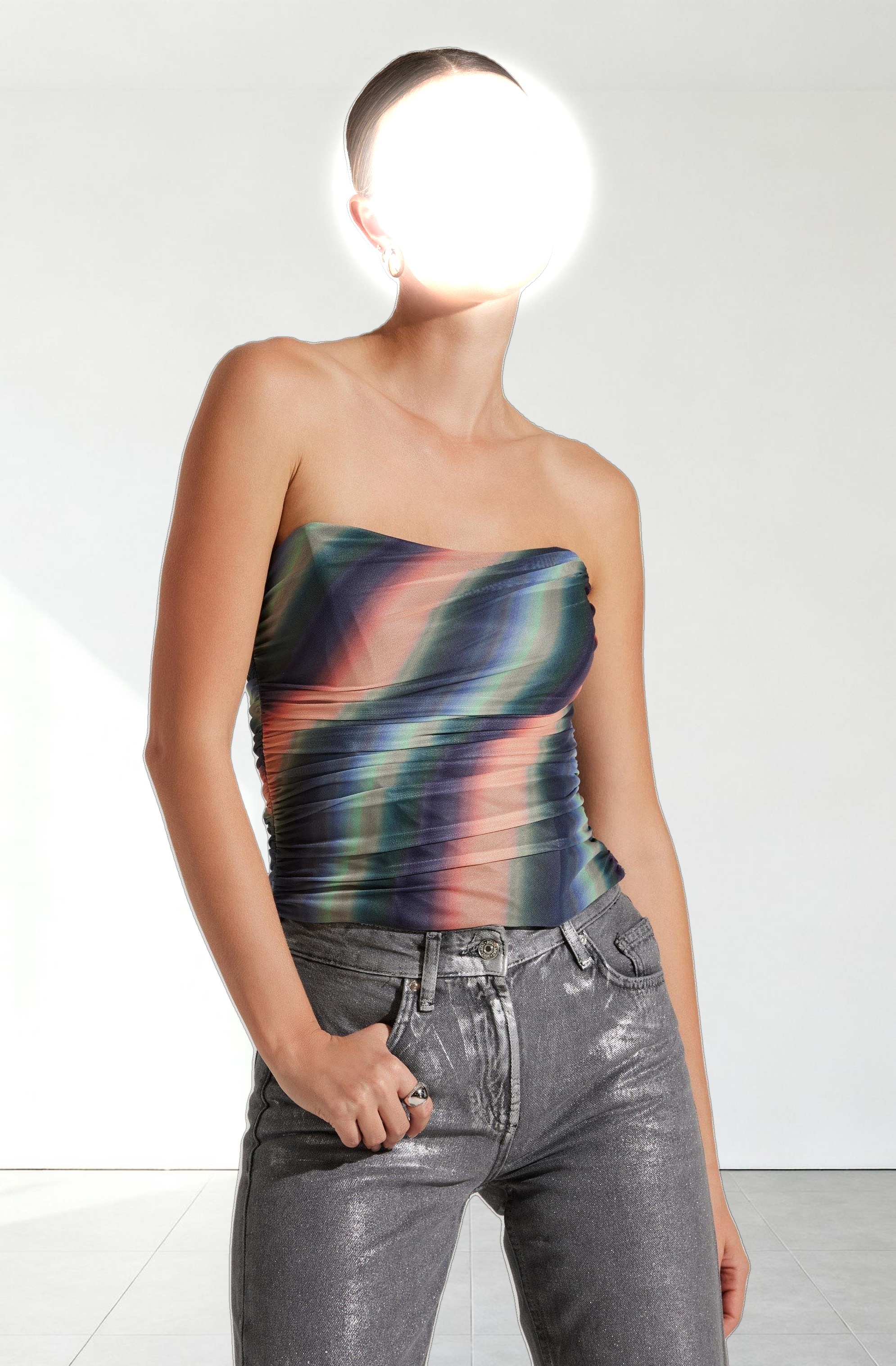 Akila Mesh Tube Top