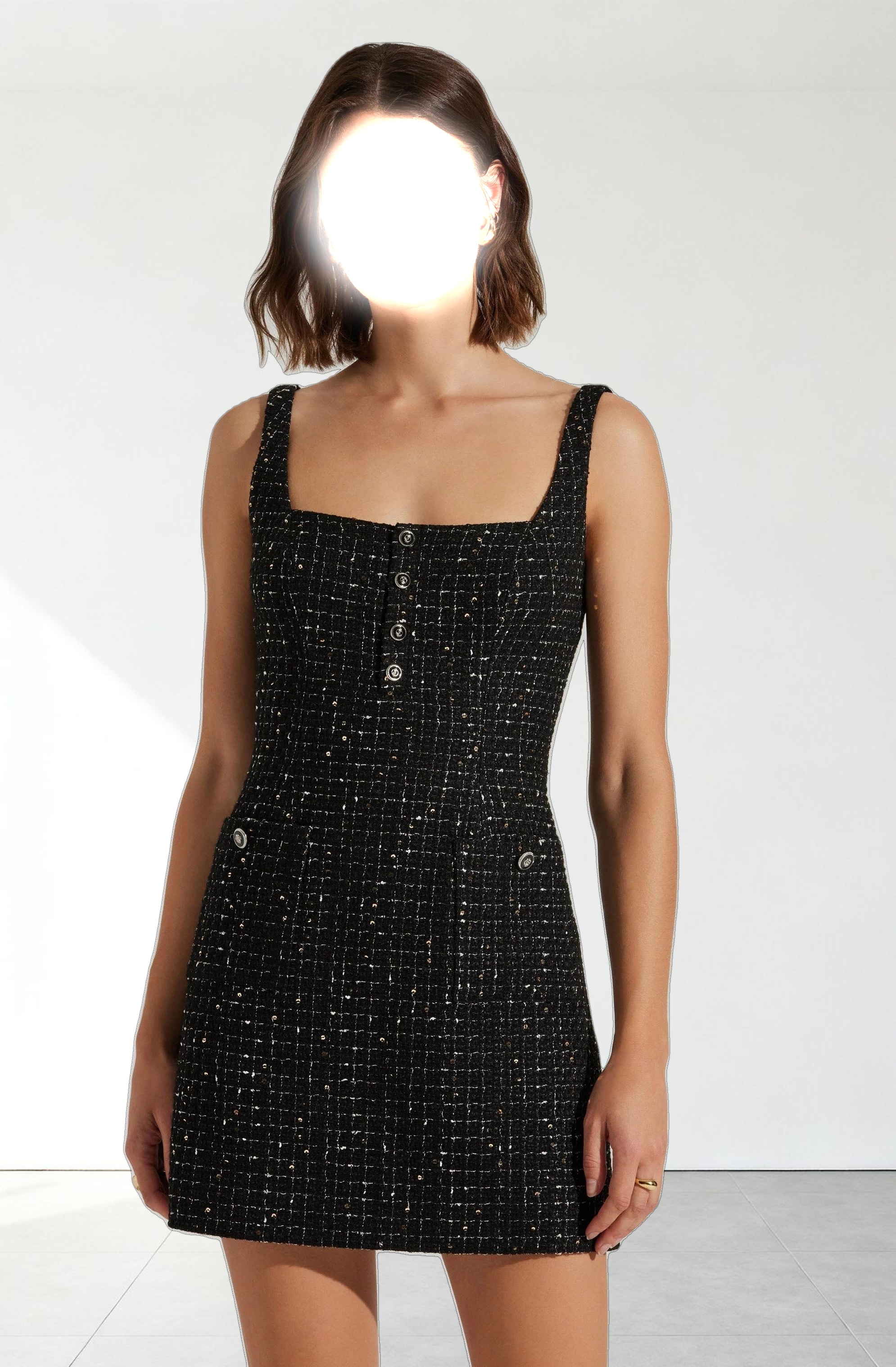 Deanna Tweed Mini Dress