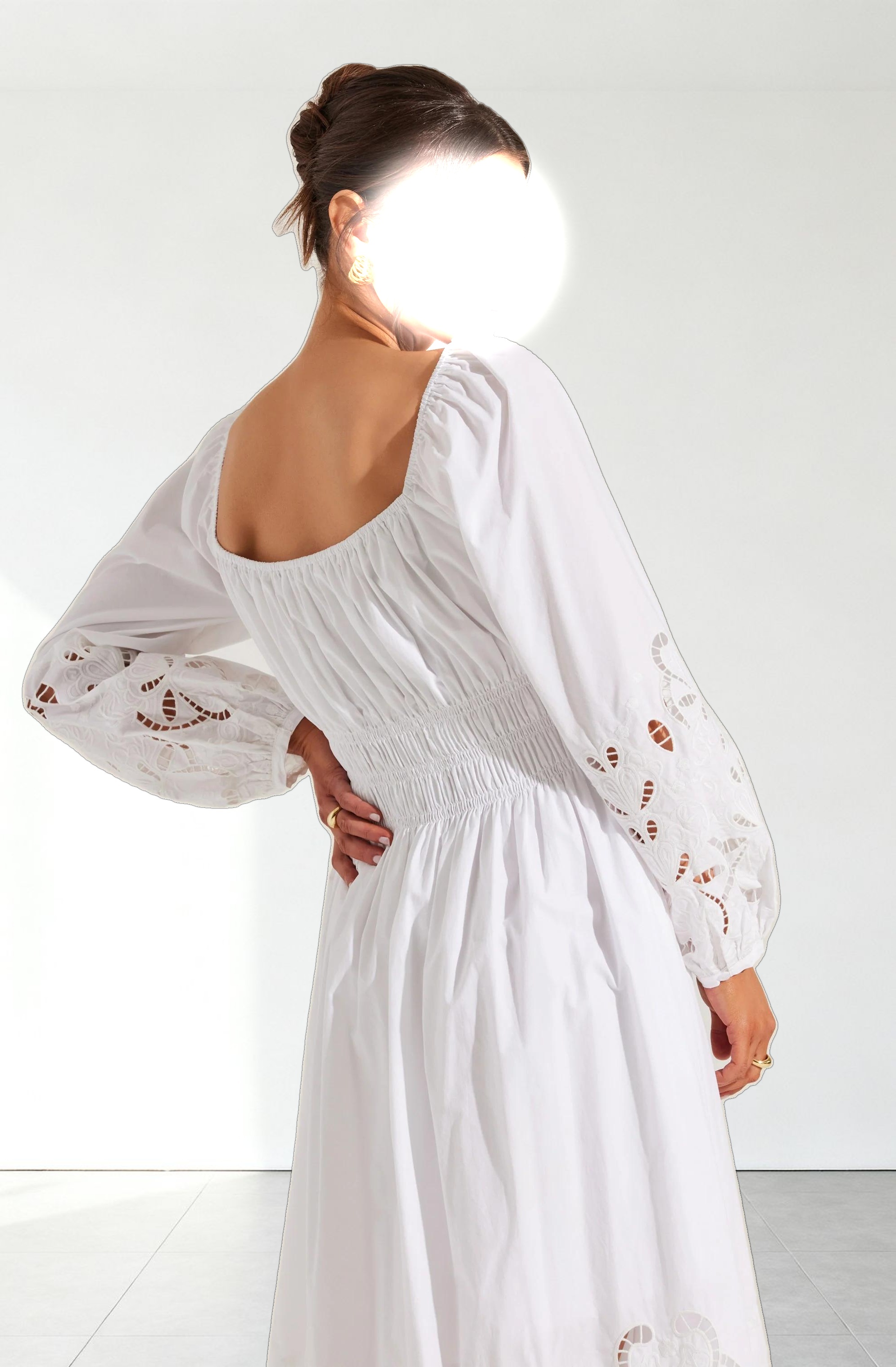 Wisnia Eyelet Embroidered Dress