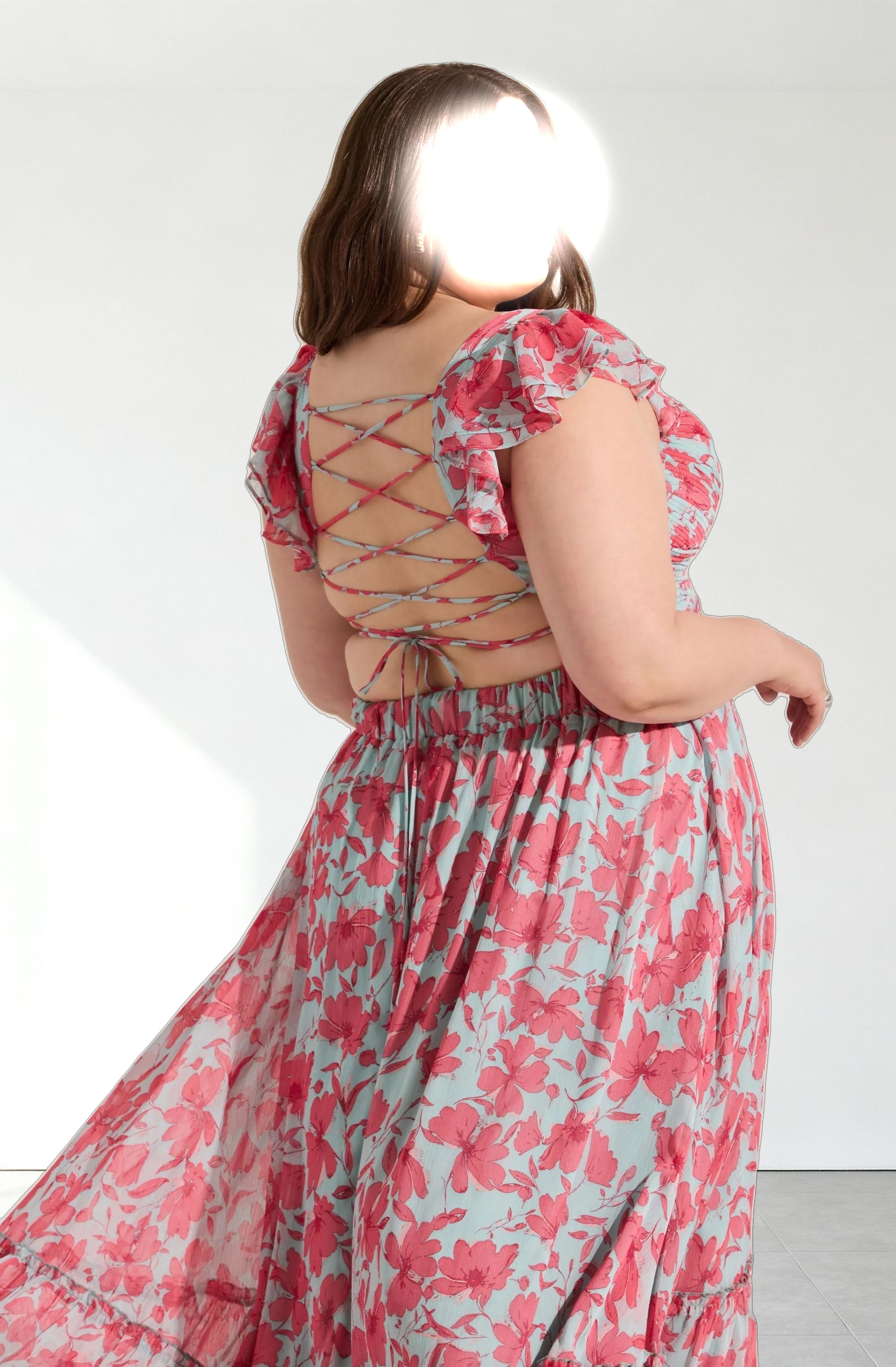 Primrose Floral Strappy Back Maxi Dress