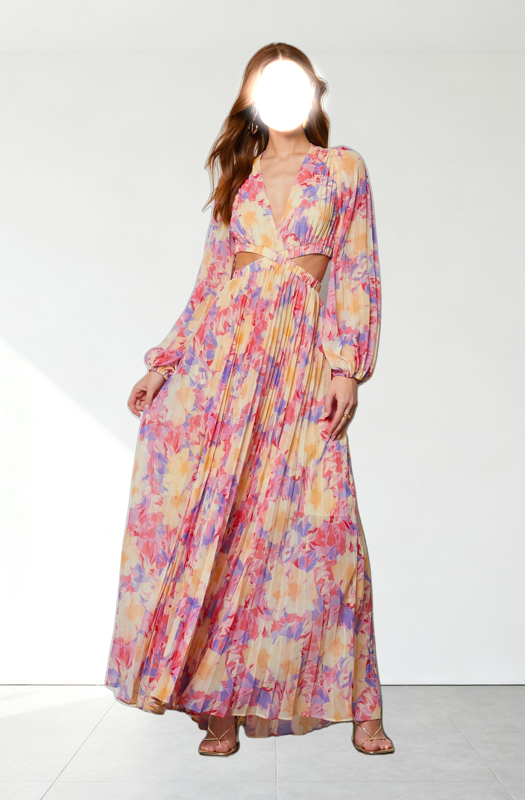 Revery Floral Long Sleeve Maxi Dress