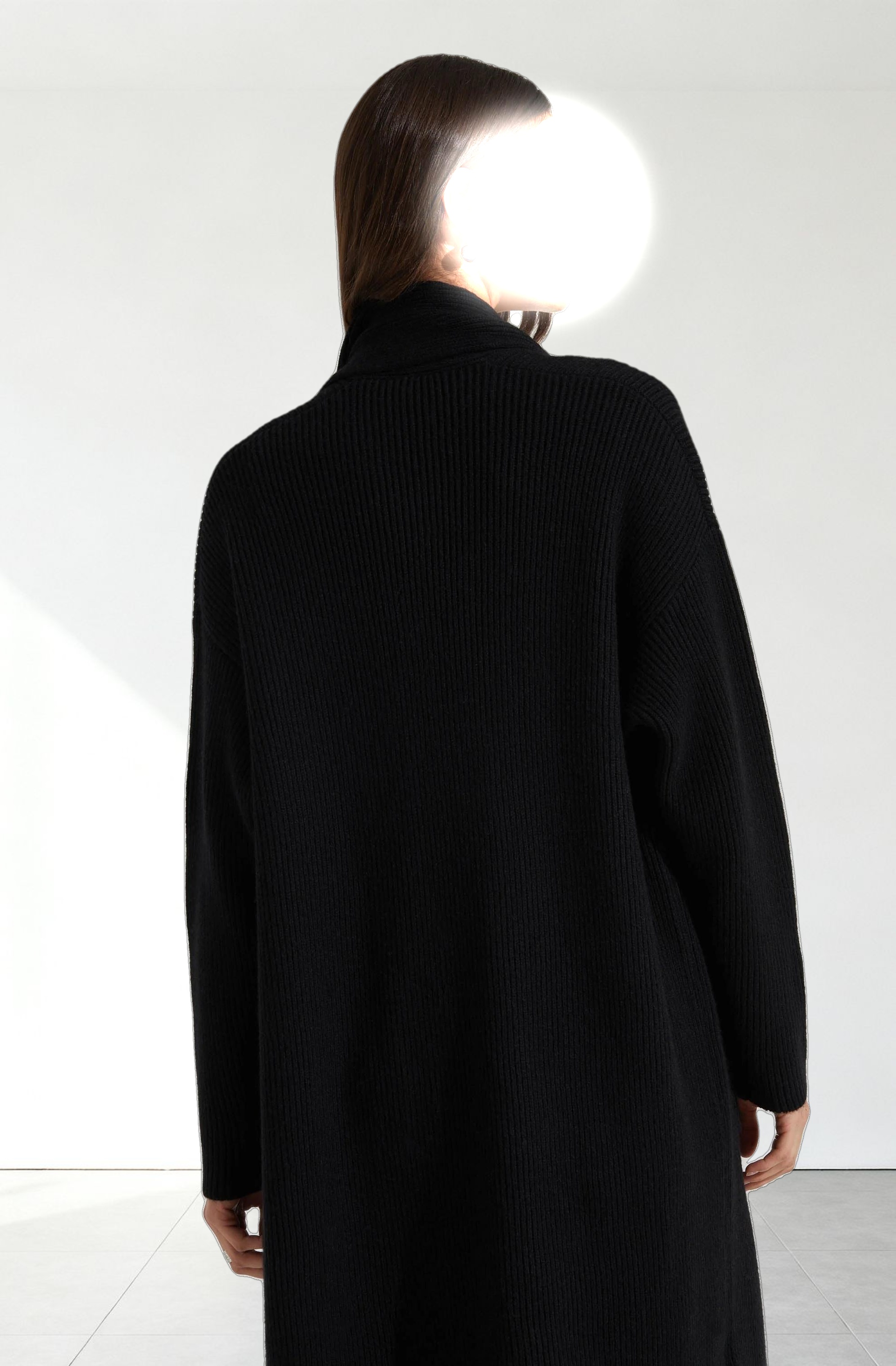 Noemi Ribbed Scarf Cardigan