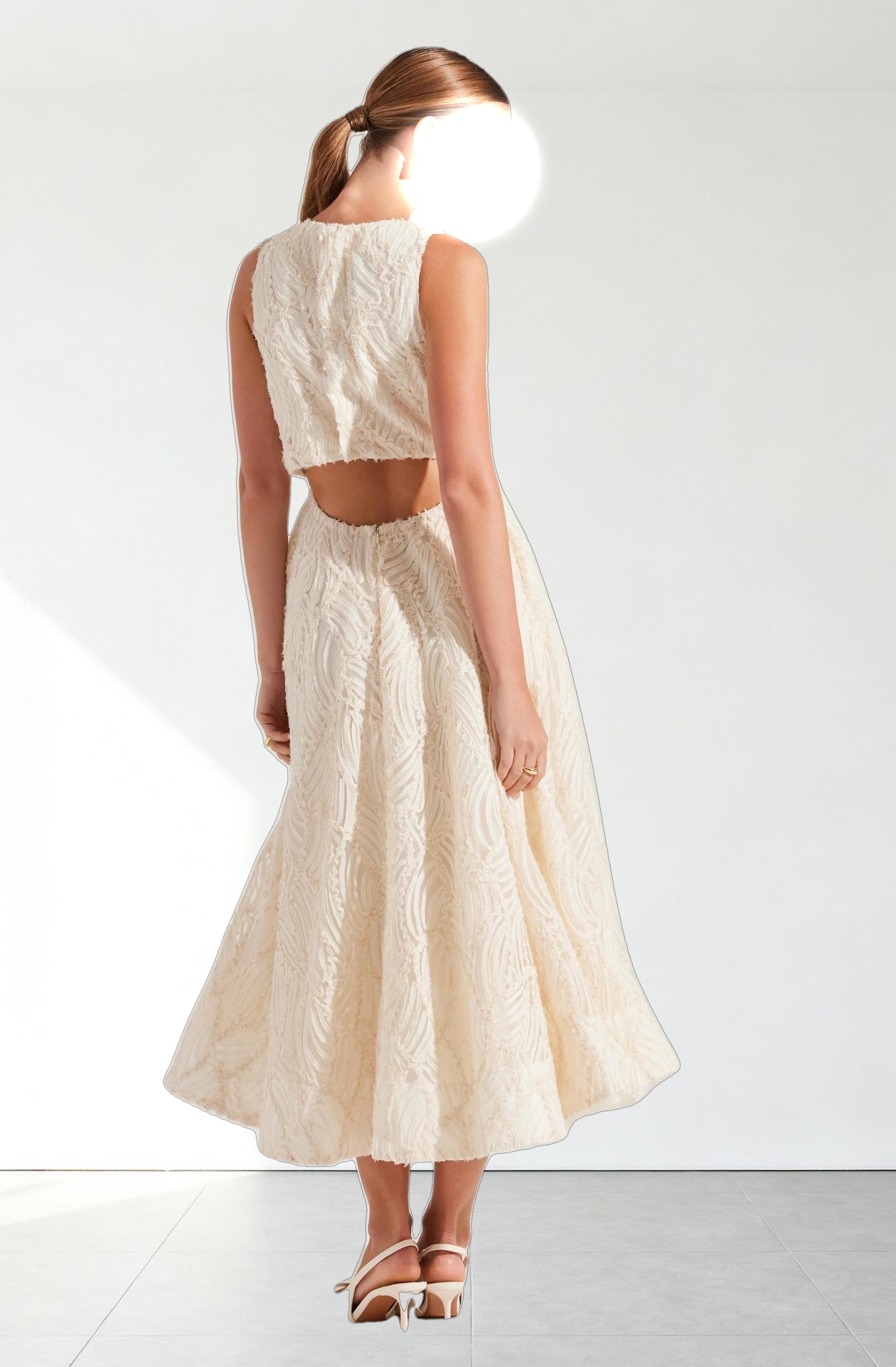 Lillemor 3D Textured Midi Dress