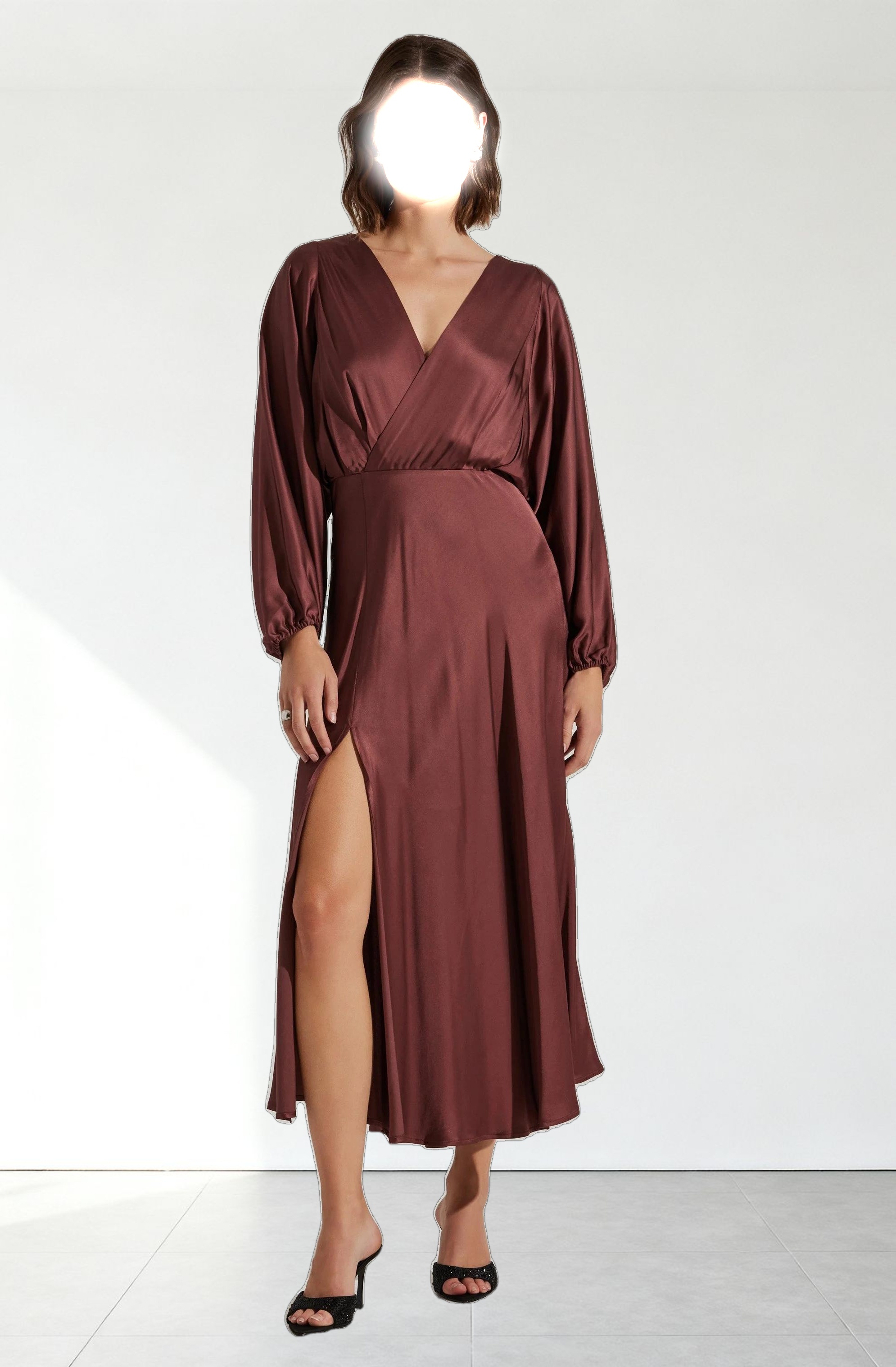 Kimiko V-Neck Midi Dress